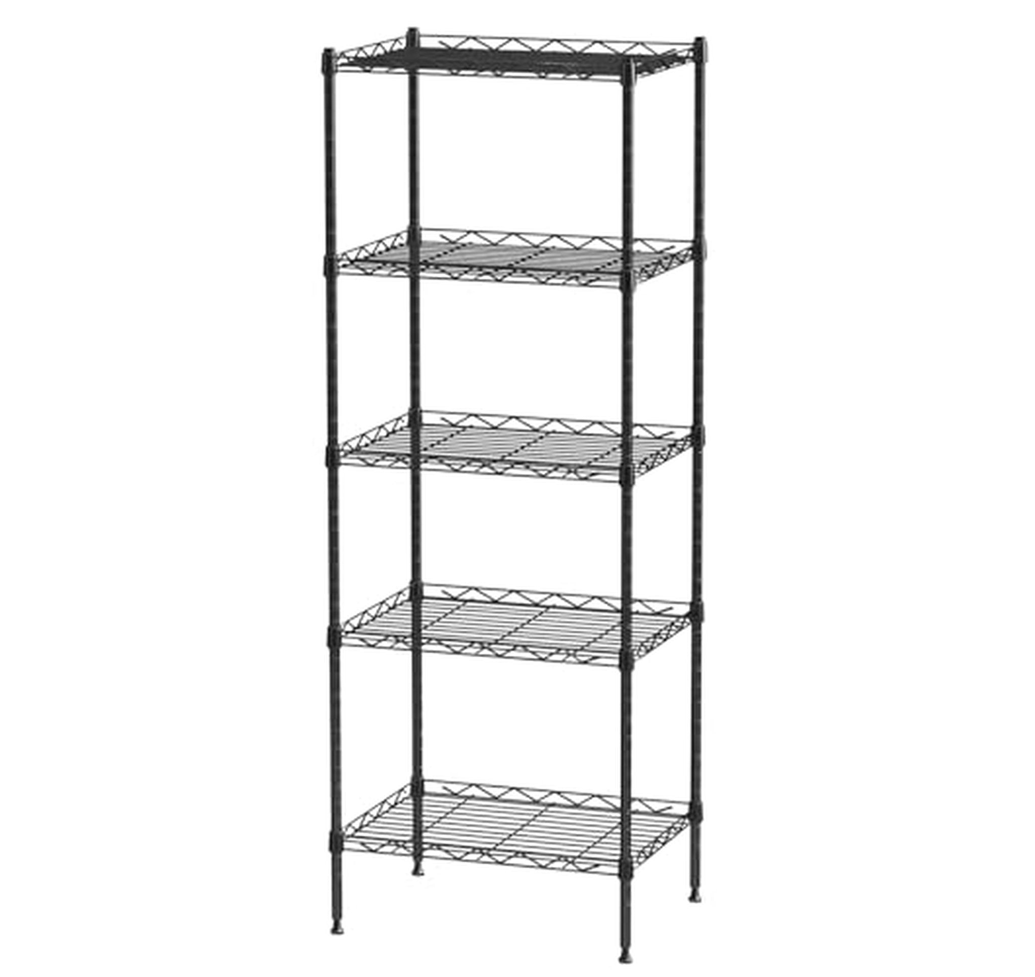 5 Tier Adjustable Metal Wire Storage Shelving Unit