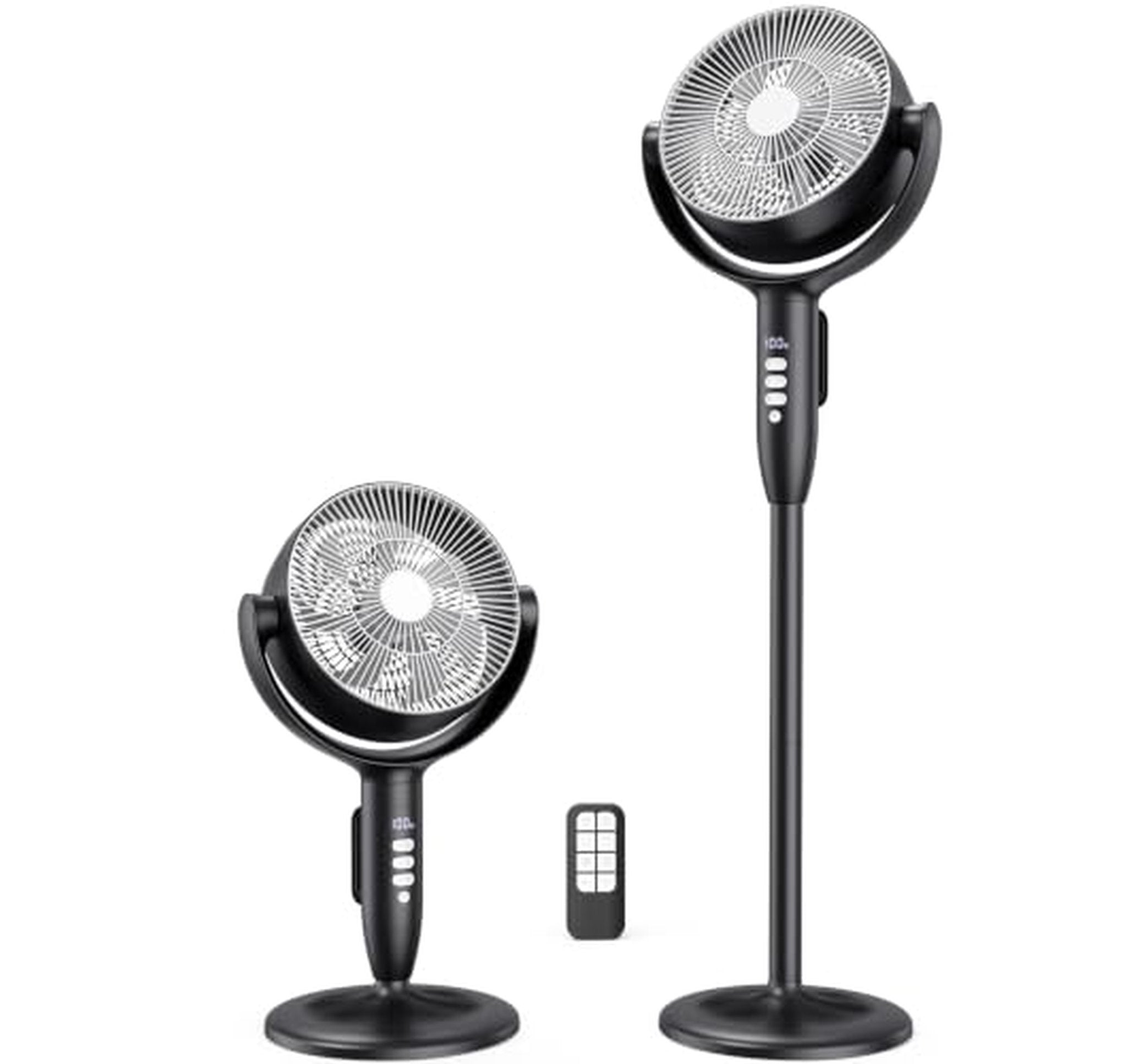 Cordless Rechargeable Pedestal Fan with 12000mAh Battery