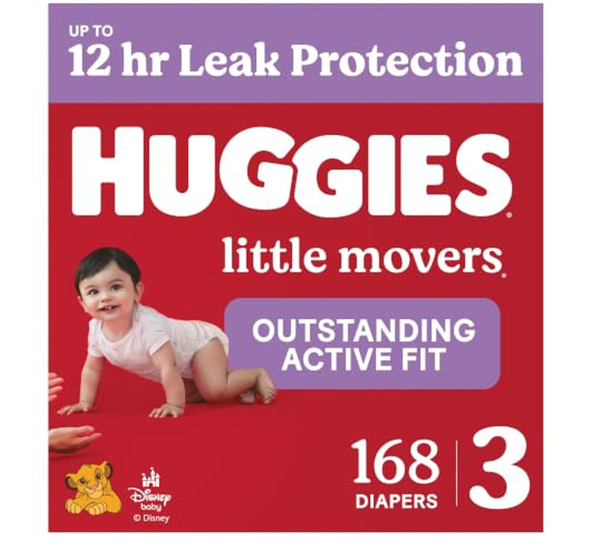336 Count Huggies Little Movers Baby Diapers (+Get $20 Amazon Credit)