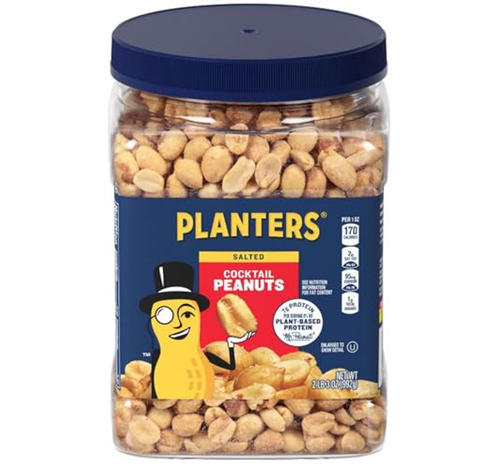 PLANTERS Salted Cocktail Peanuts 2.19lb Jar