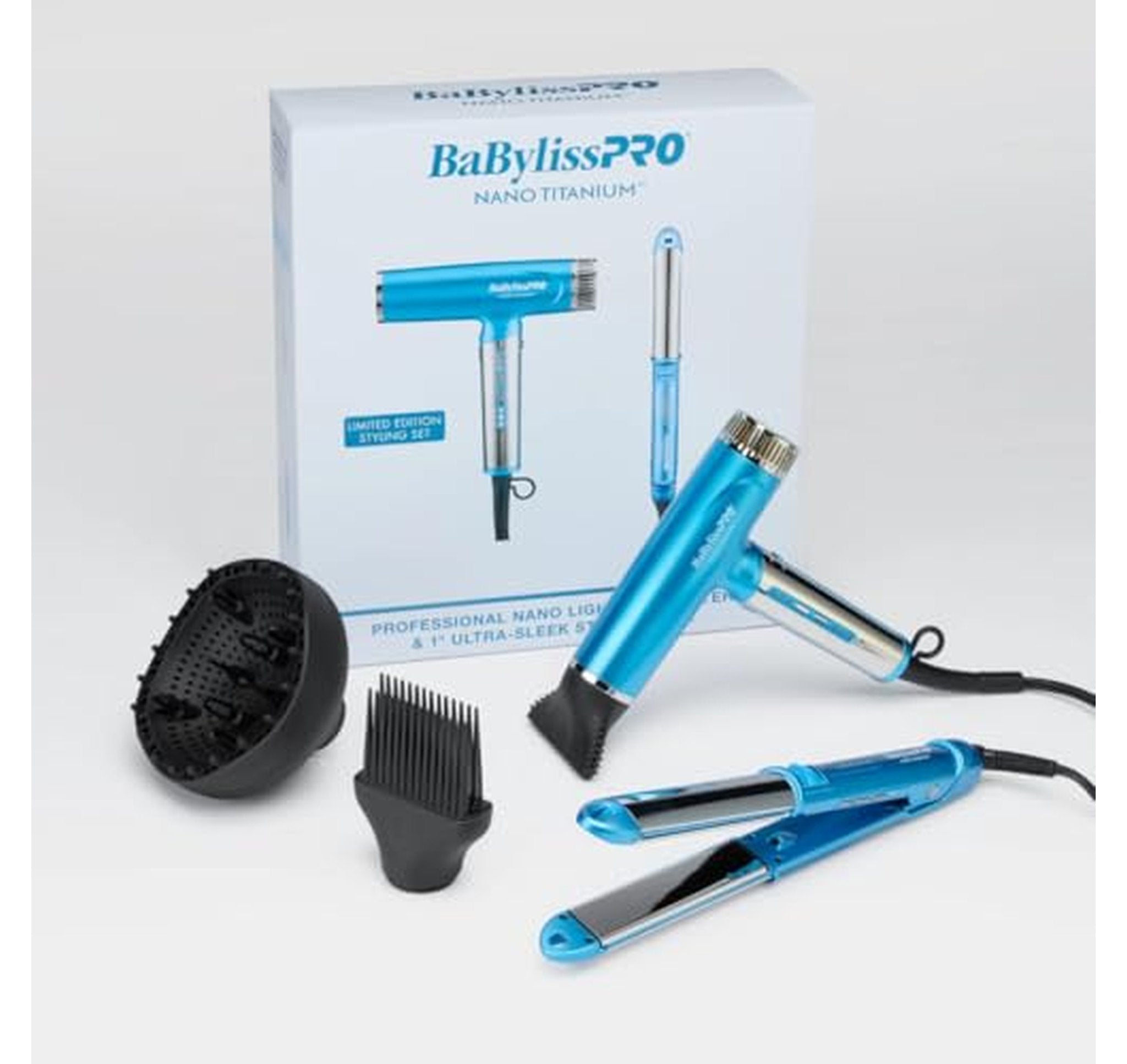 BaBylissPRO Nano Titanium Ionic Hair Dryer and Iron