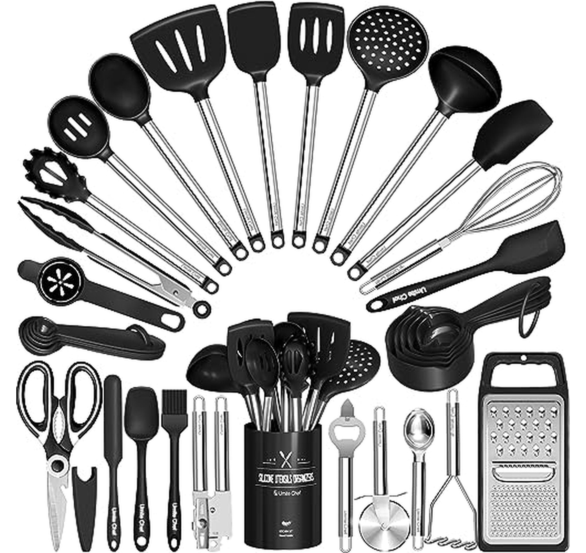 34 Piece Silicone Kitchen Utensil Set