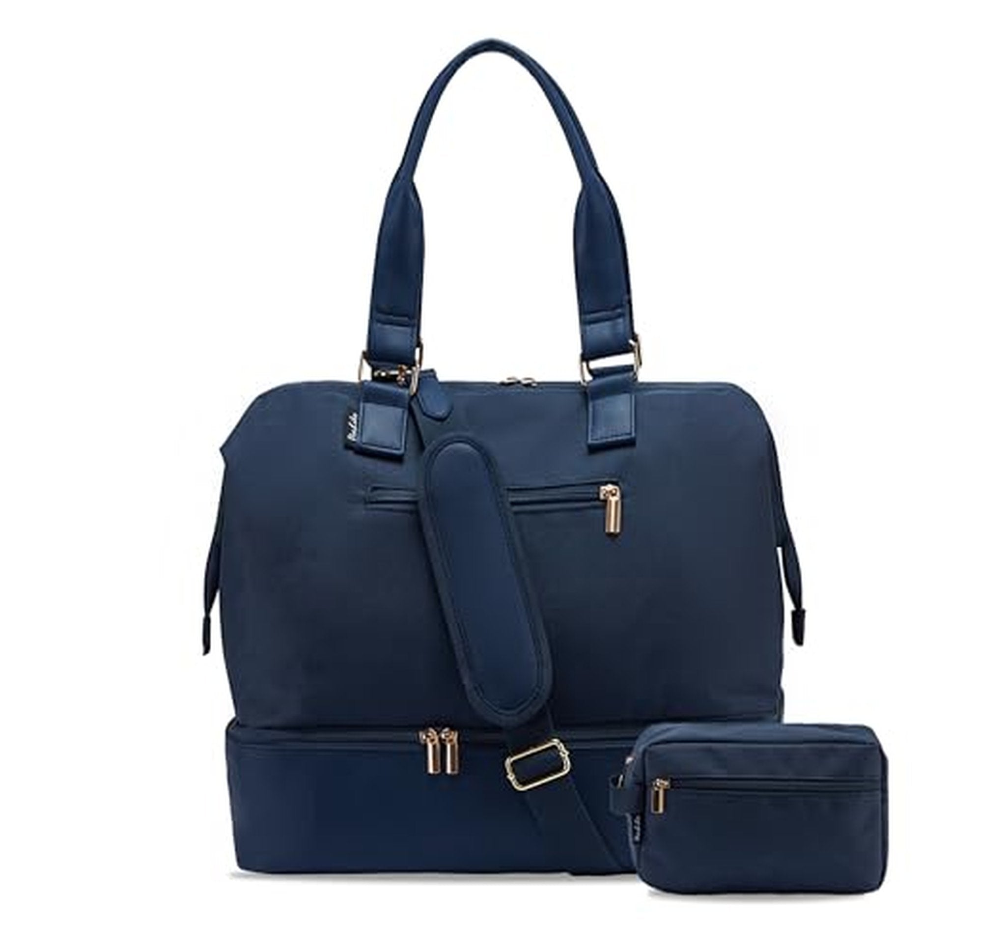 Mini Weekender Travel Duffel Bag with Shoe Compartment