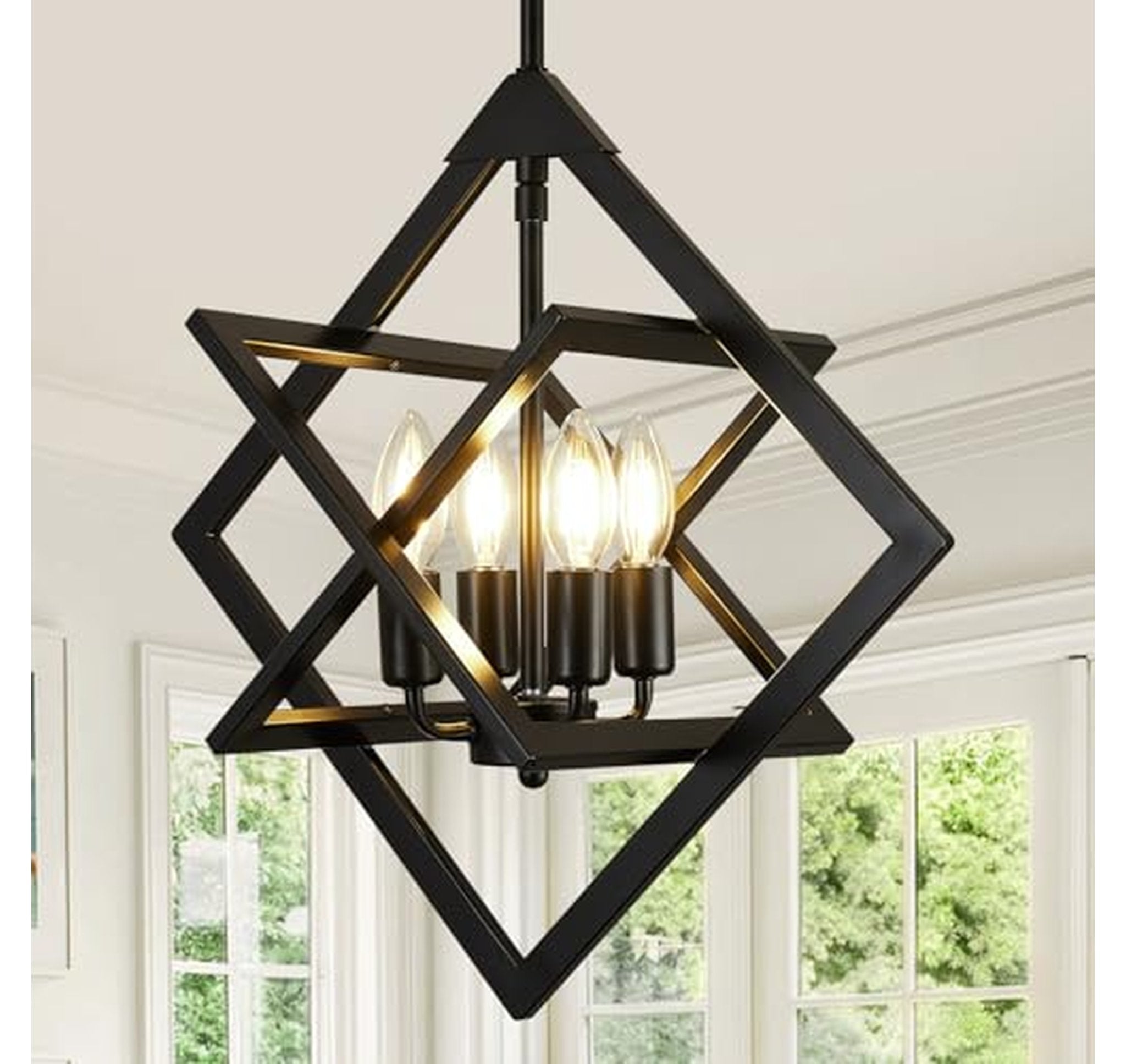 18-Inch Modern 4-Light Dining Room Chandelier