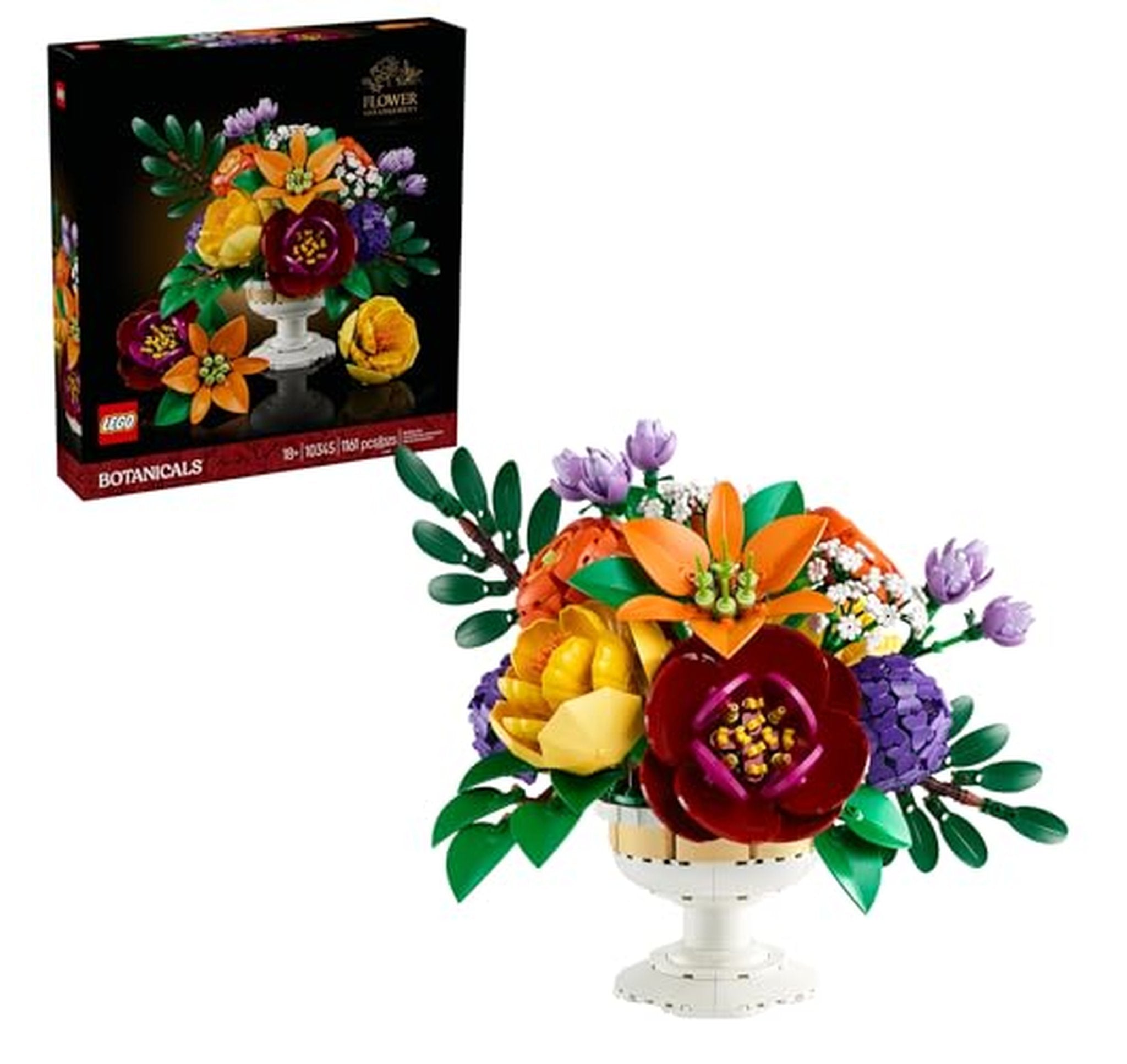 LEGO Botanical Flower Arrangement Building Set for Adults