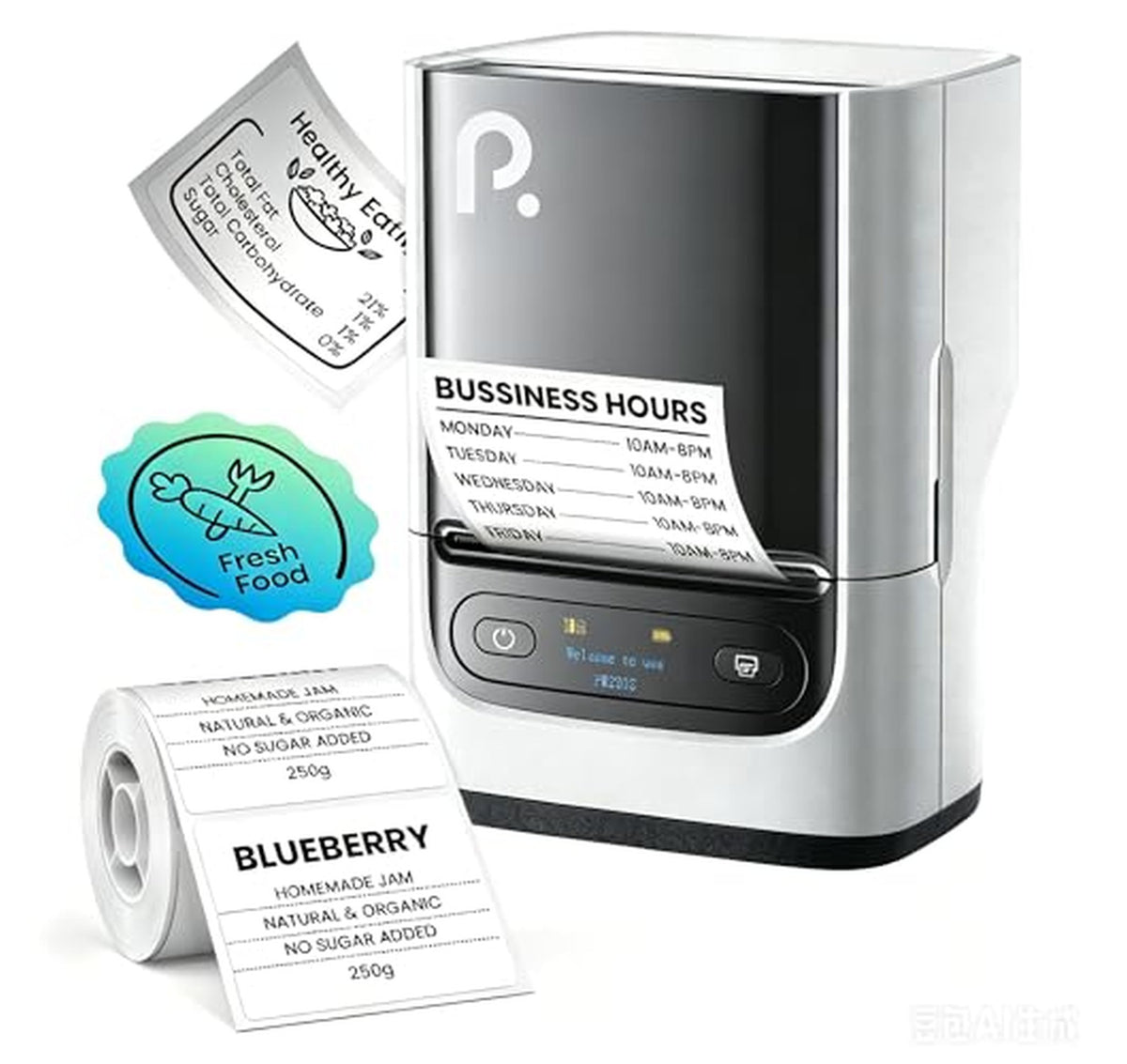 Bluetooth Thermal Label Maker Machine with Tape