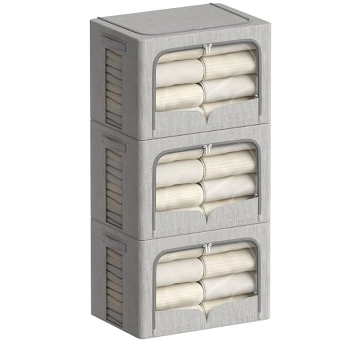 3 Pack 30L Clothes Storage Bins