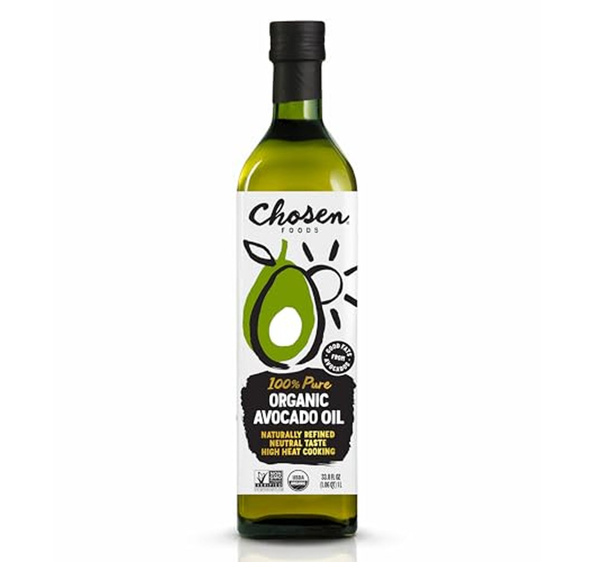 Chosen Foods Organic Avocado Cooking Oil 33.8 Fl Oz