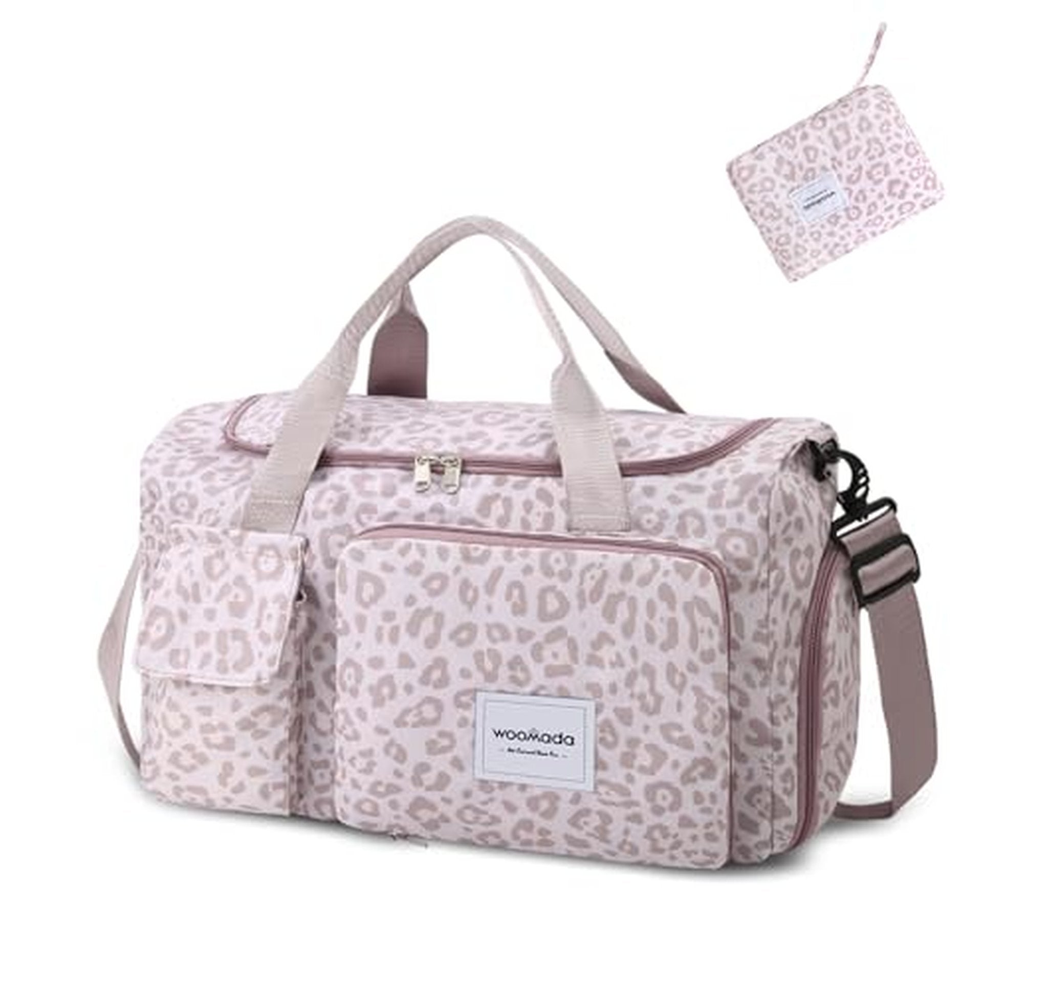 Foldable Travel Duffel Bag with Shoe Compartment