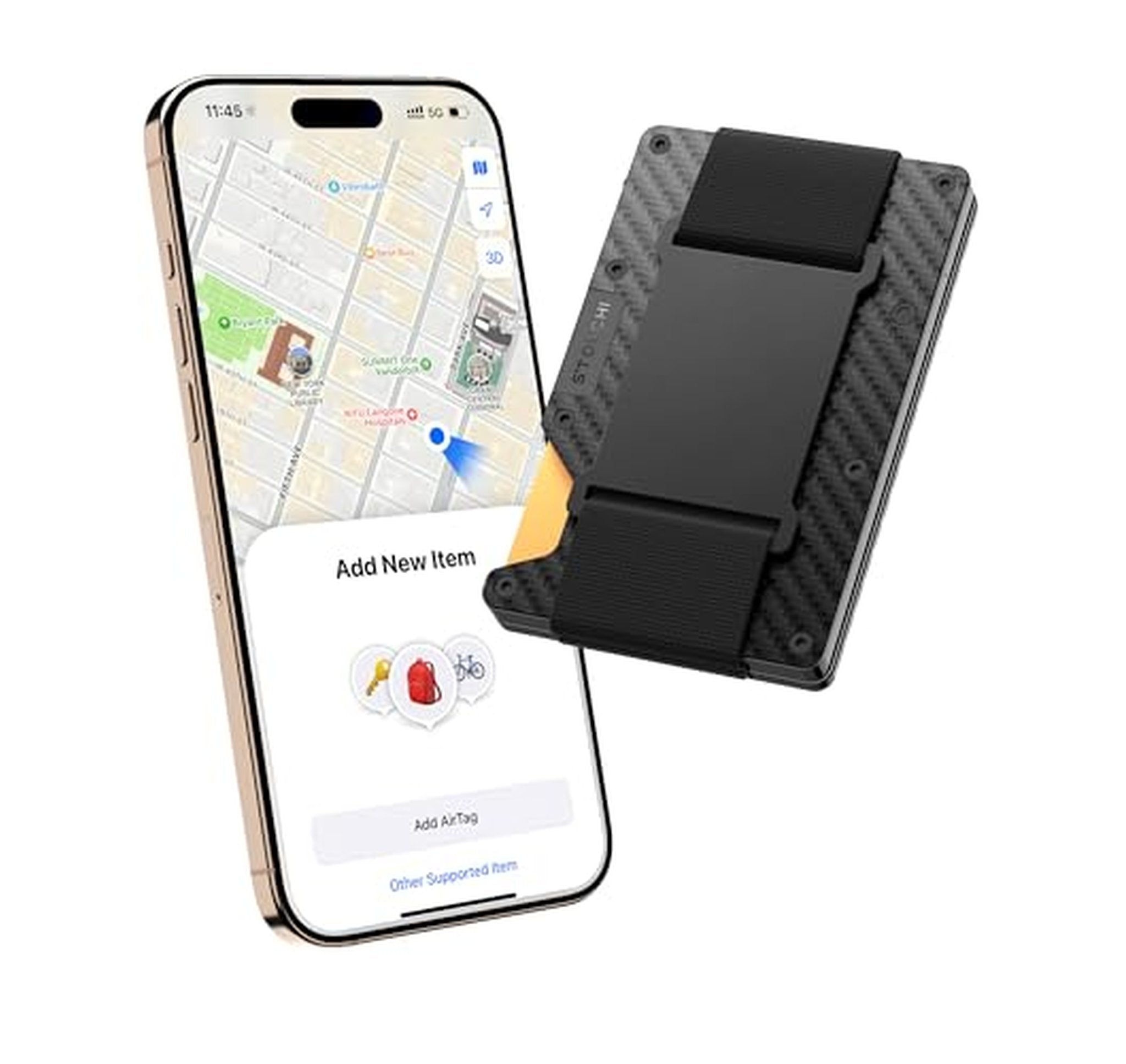 Slim RFID Wallet with AirTag Slot
