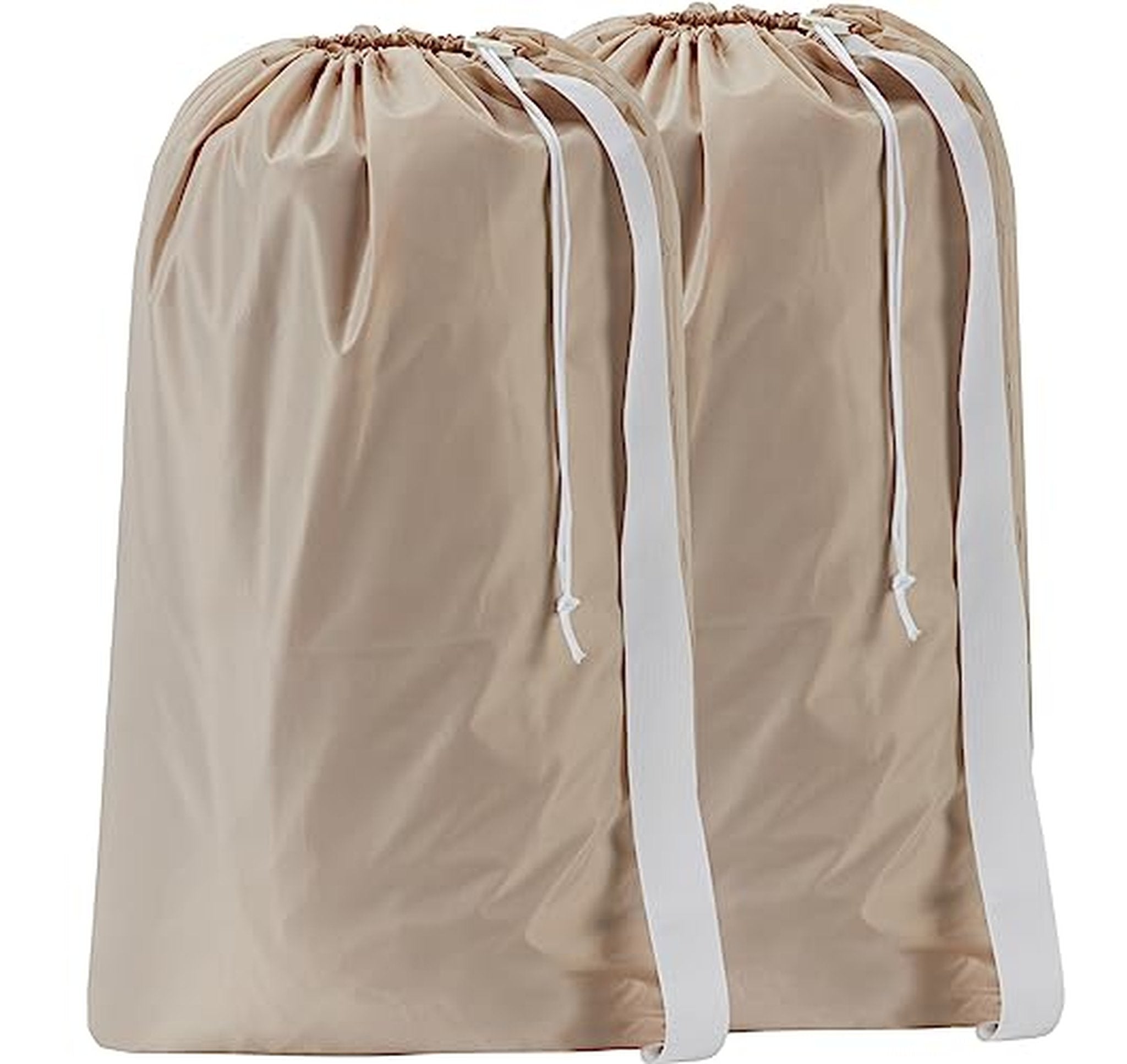 2 Pack XL Nylon Laundry Bags with Strap
