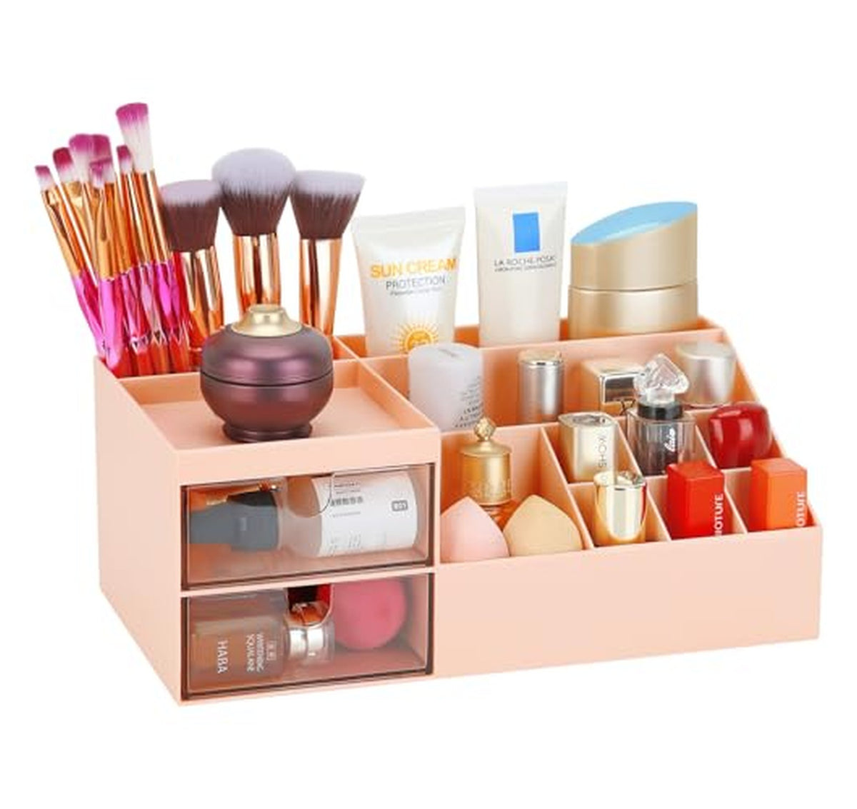 Makeup Vanity Organizer Box for Desk and Bathroom