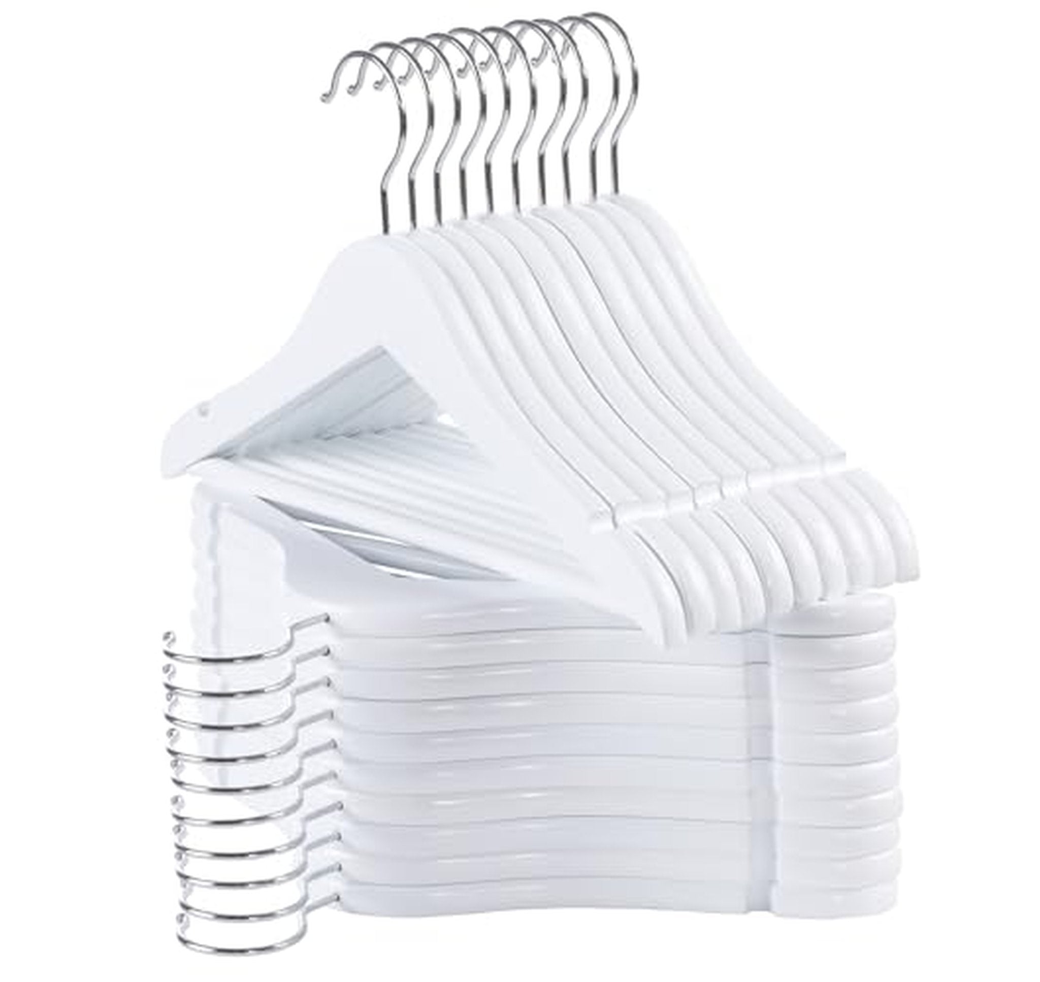 20 Pack Kids Clothes Hangers with Swivel Hooks