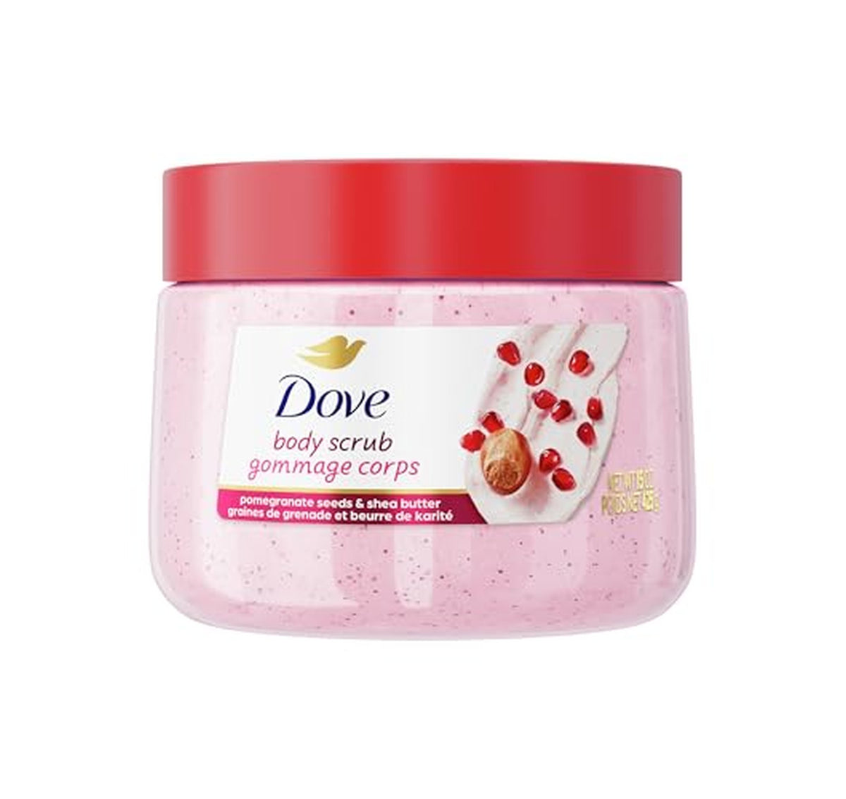 Dove Pomegranate Shea Butter Exfoliating Body Scrub 15 oz