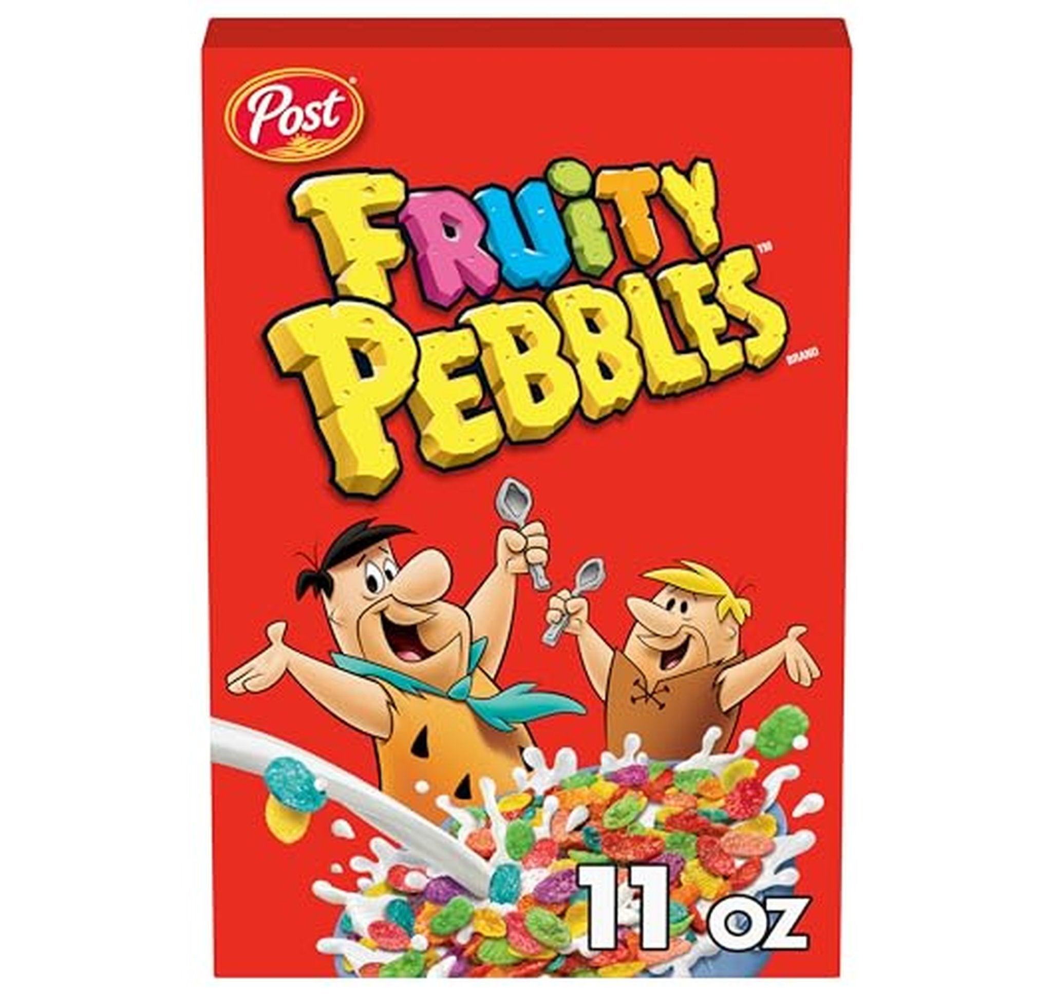 2 Boxes of Fruity Pebbles Sweetened Puffed Rice Cereal 11 Ounce