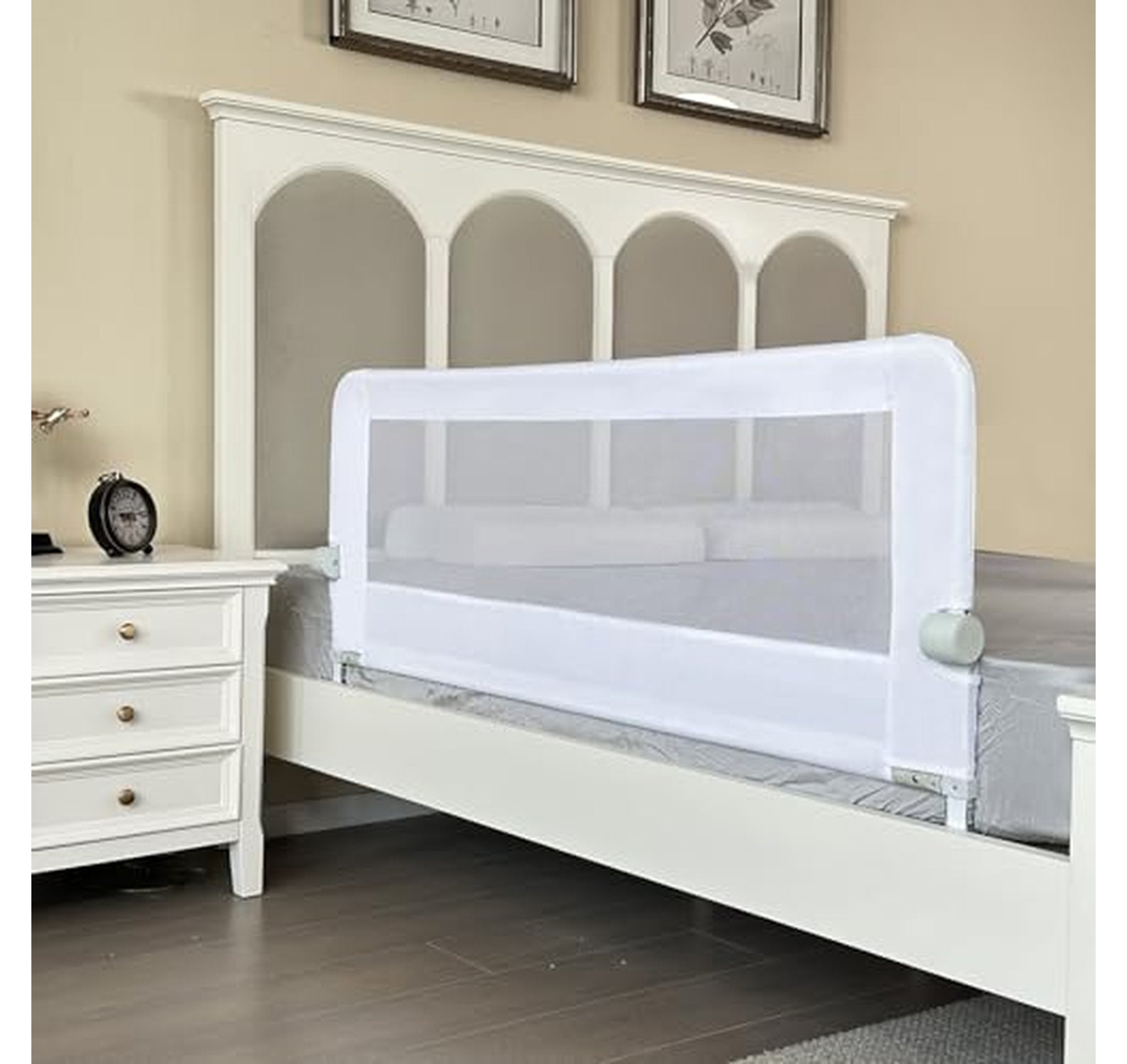Foldable Metal Frame Toddler Bed Rail Guard