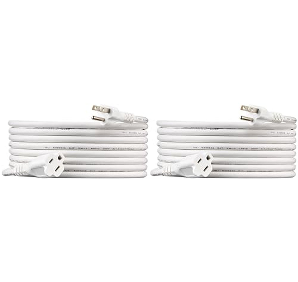 2 Pack Amazon Basics 15-Foot Indoor Extension Cords