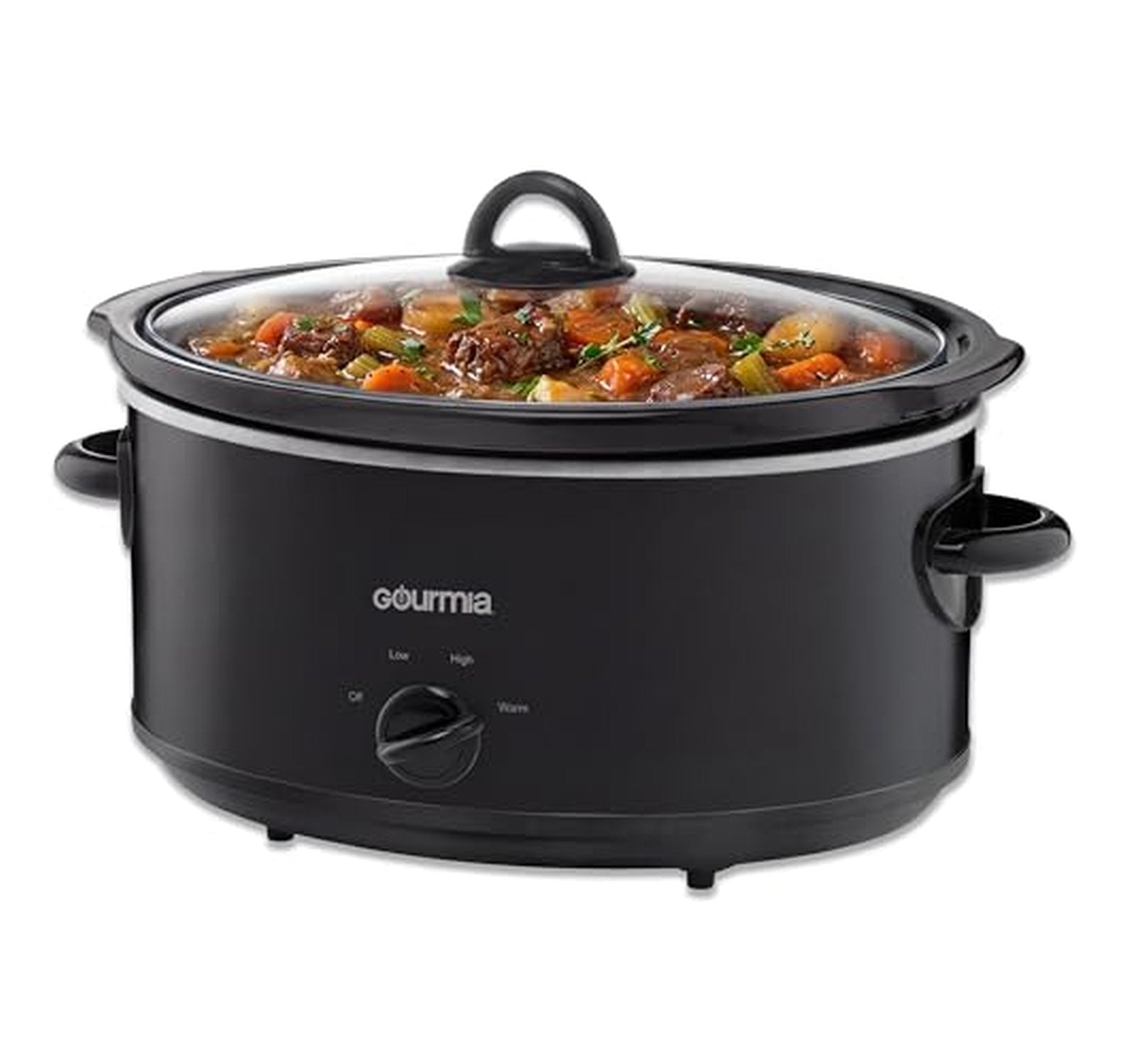 Gourmia 6 Quart Manual Slow Cooker with Ceramic Pot