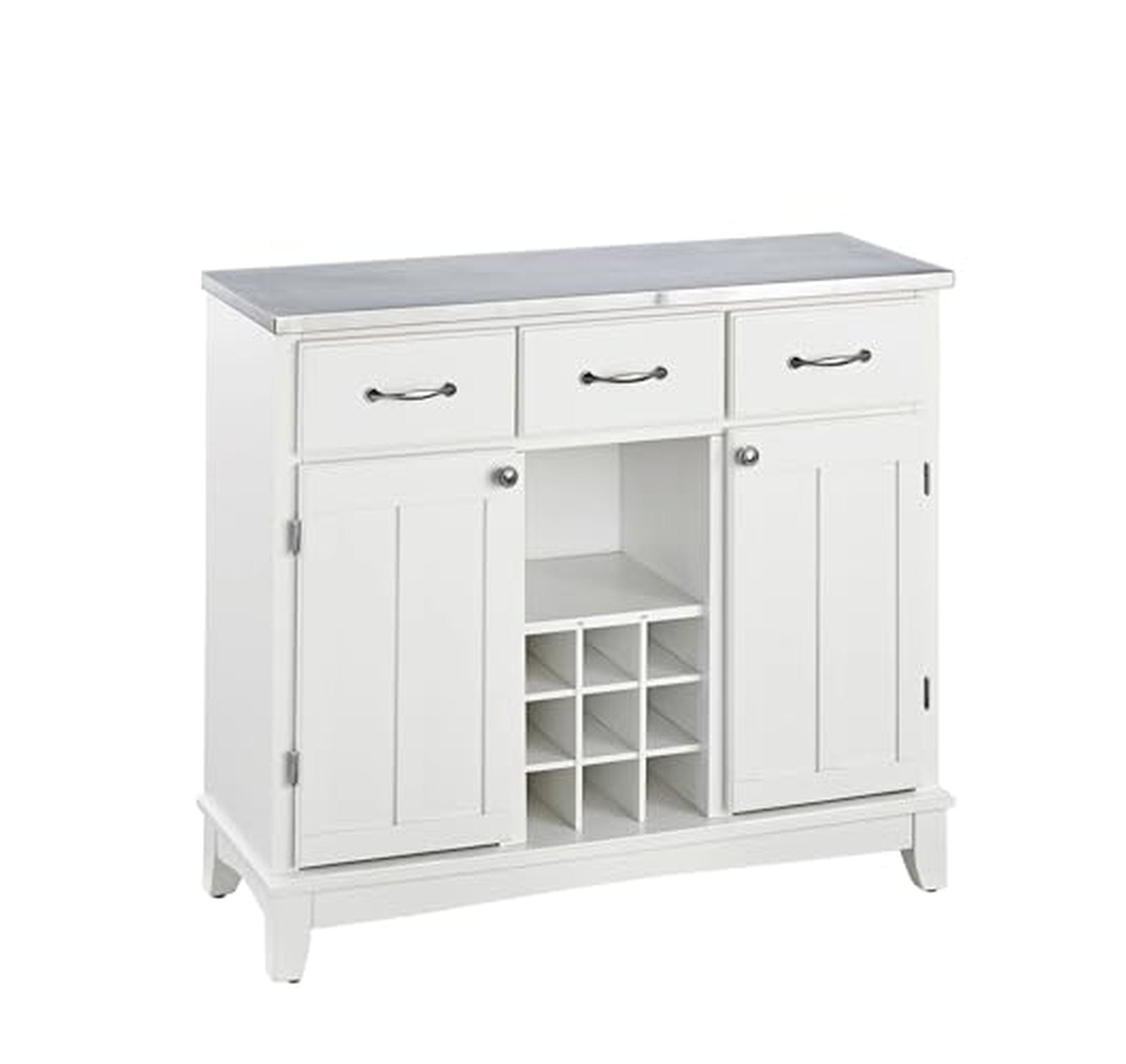 Buffet Server Cabinet with Stainless Steel Top
