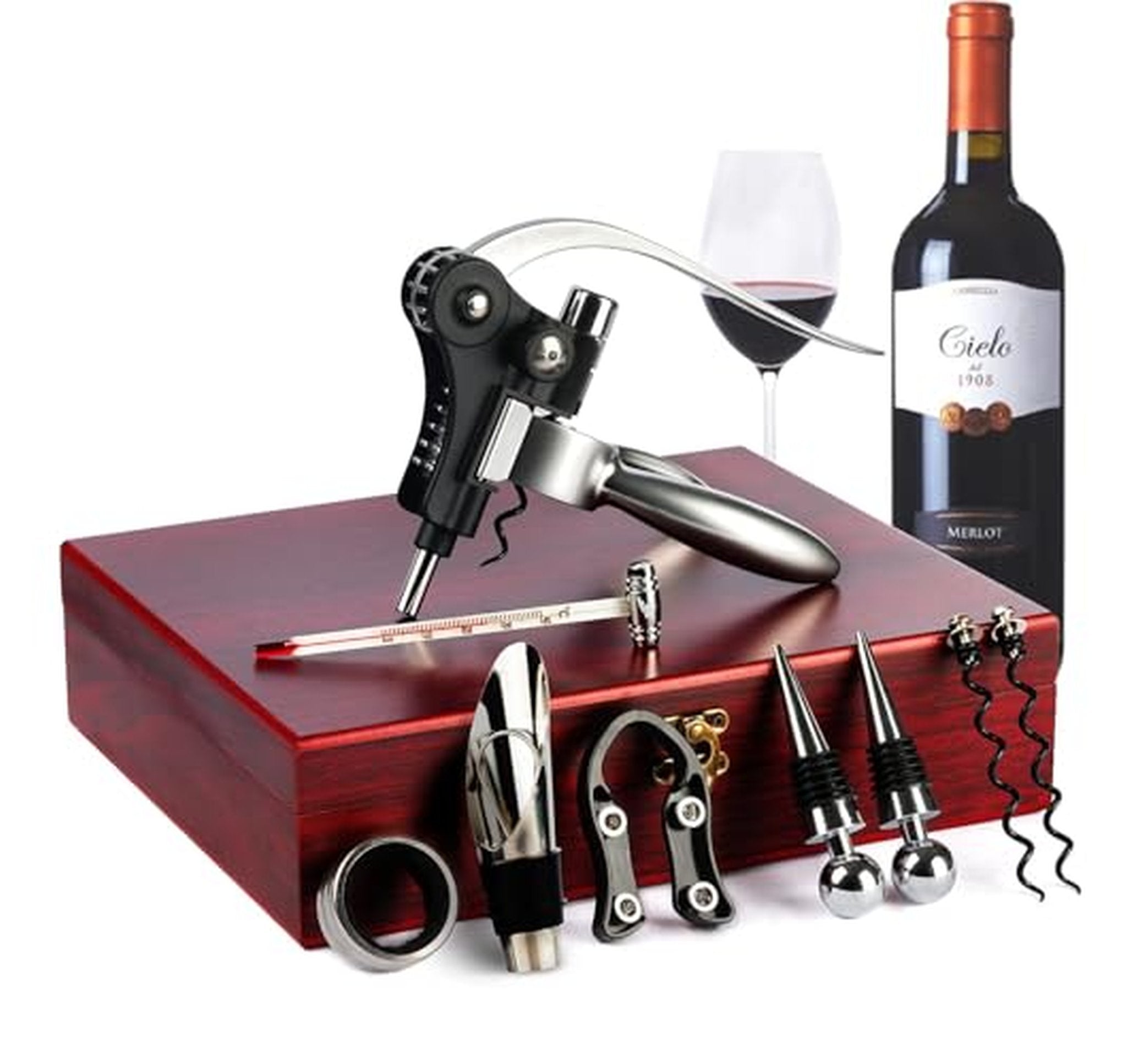 9 Piece Rabbit Style Wine Opener Gift Set