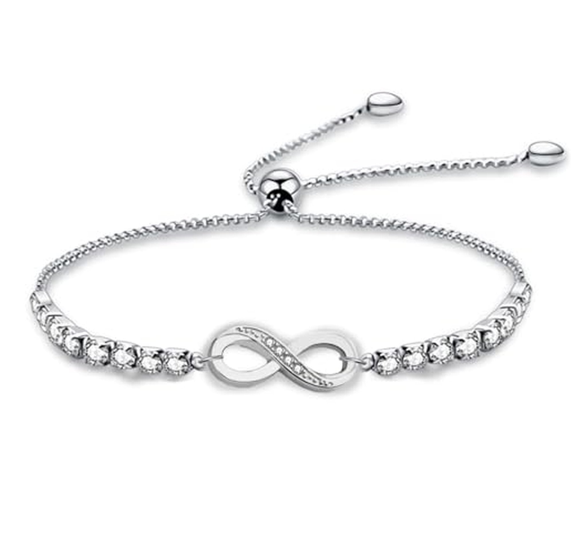 Infinity Heart Symbol Charm Bracelet
