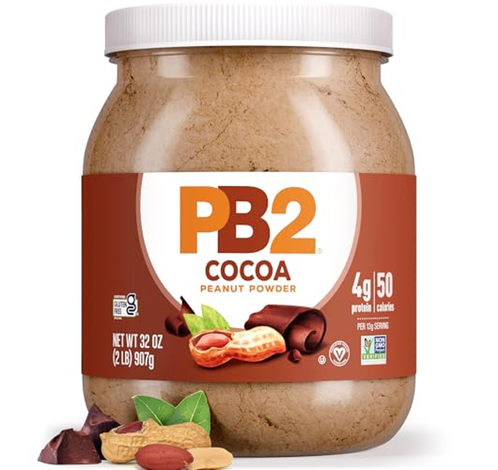 PB2 Powdered Chocolate Peanut Butter with Cocoa, 2lb Jar