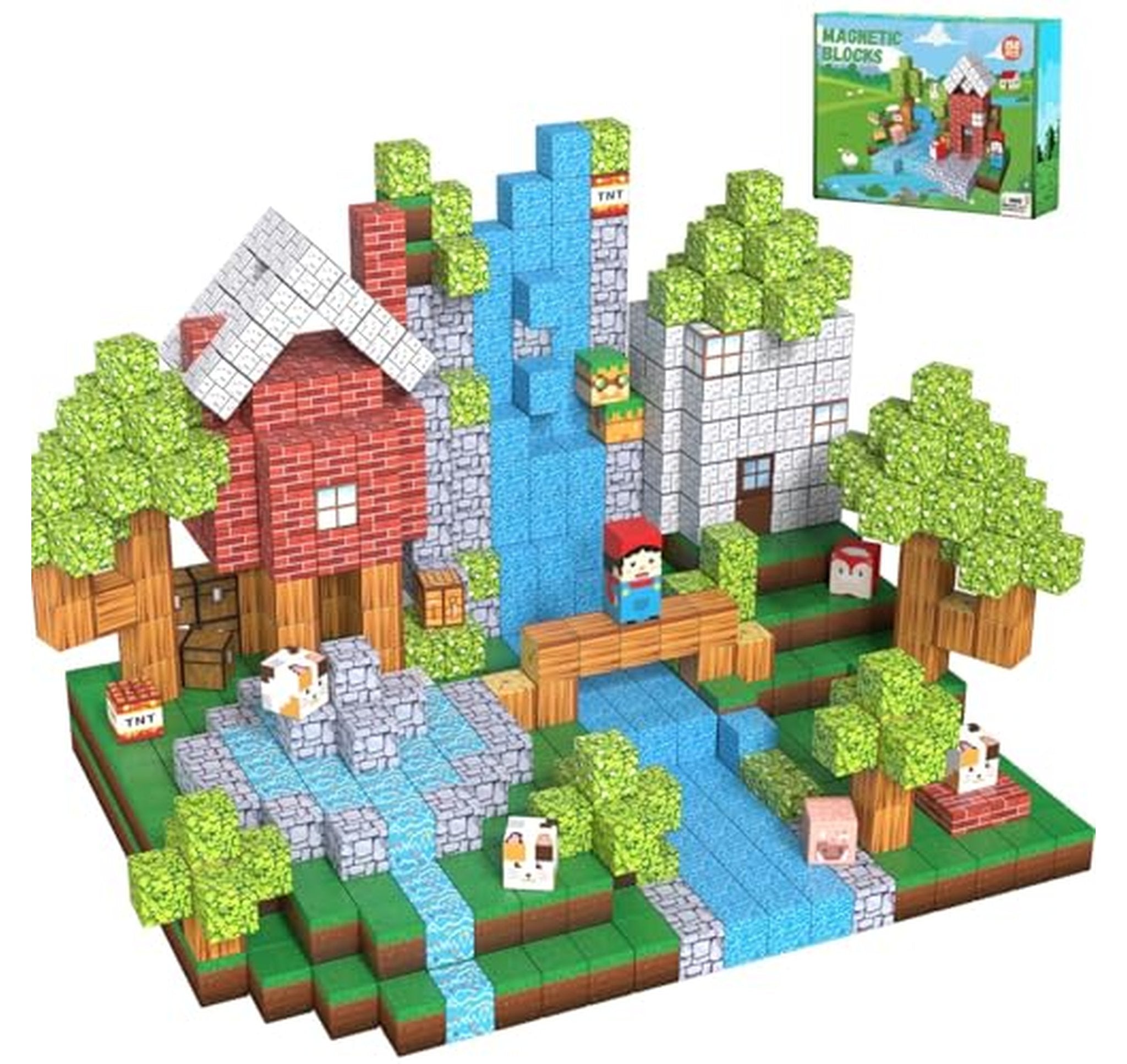 150 Piece Magnetic Building Blocks STEM Construction Set
