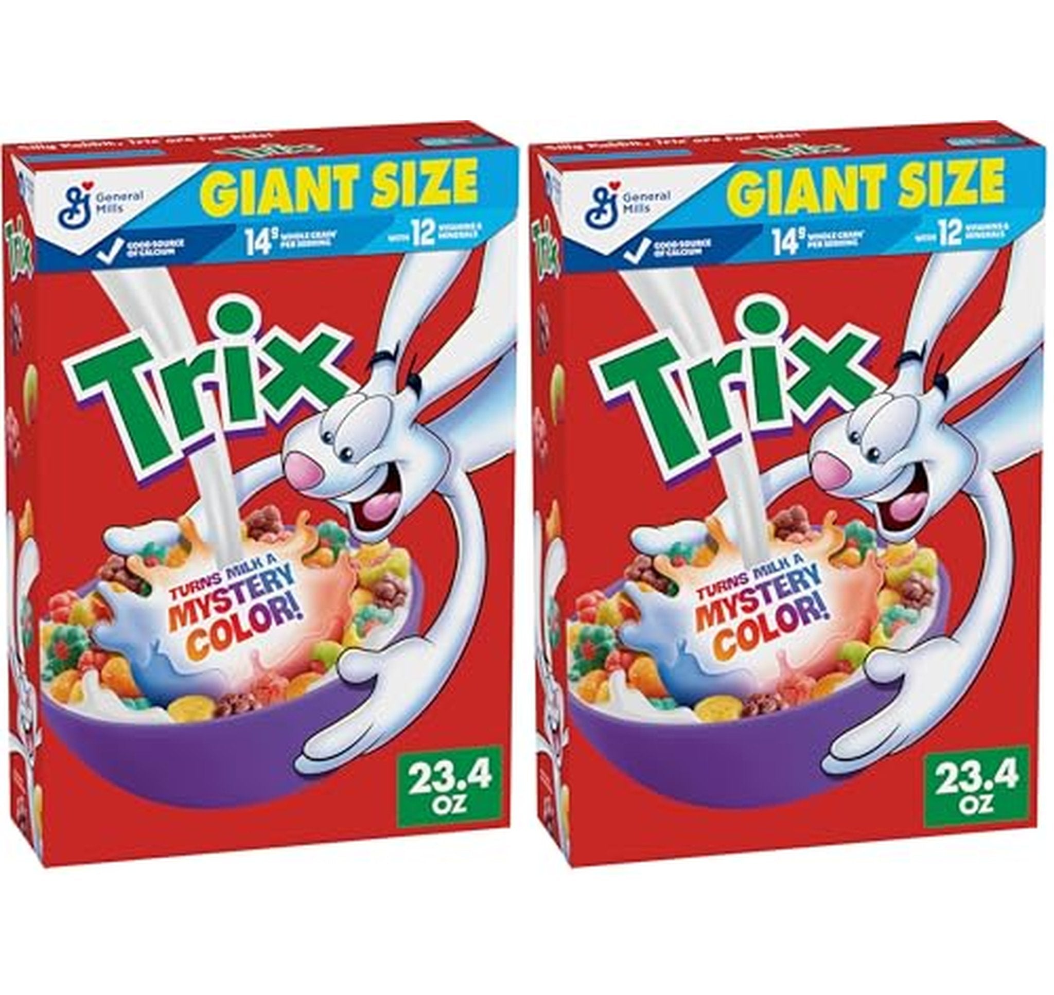 2 Pack Trix Fruity Whole Grain Breakfast Cereal