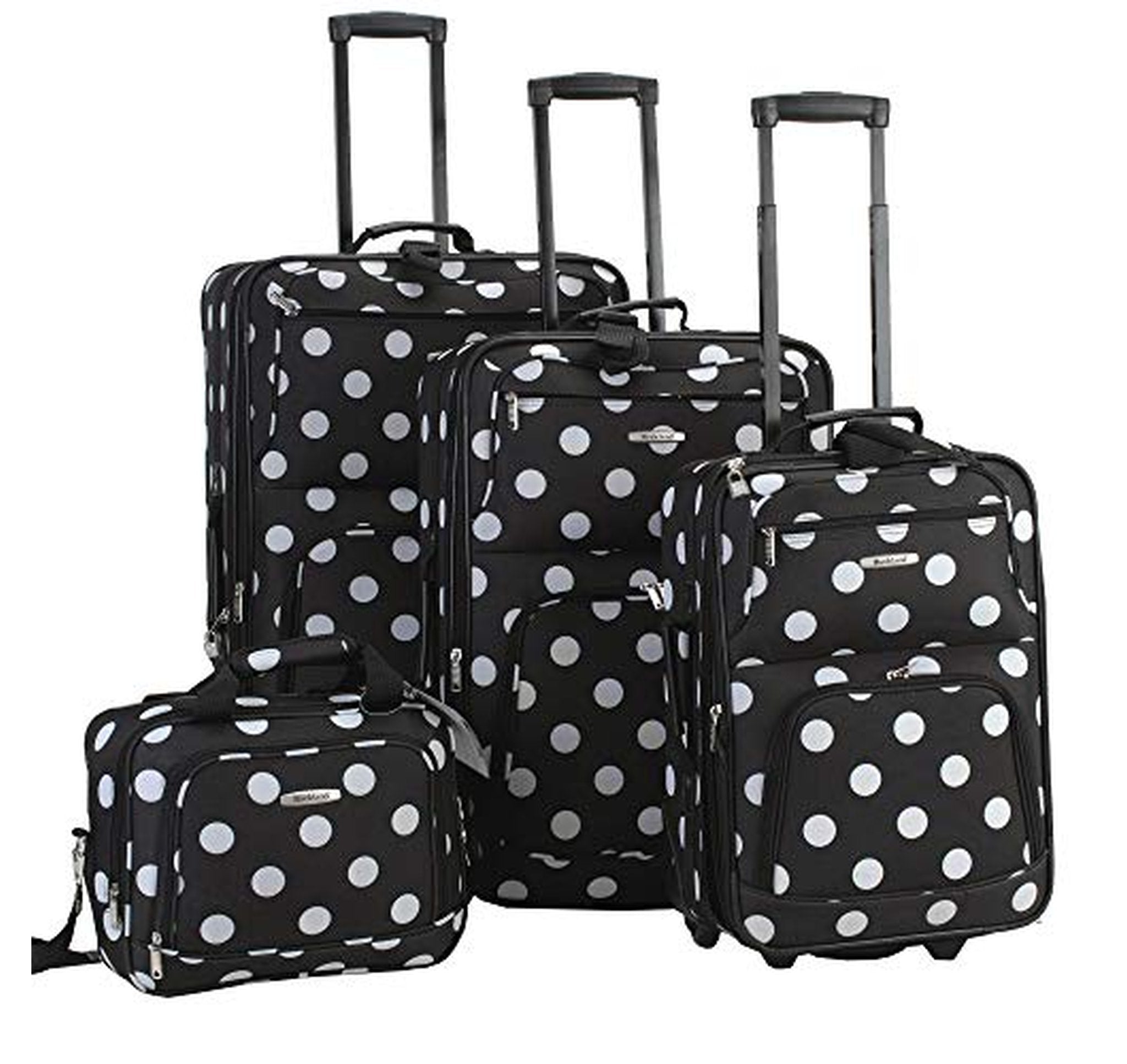 4 Piece Rockland Expandable Softside Luggage Set