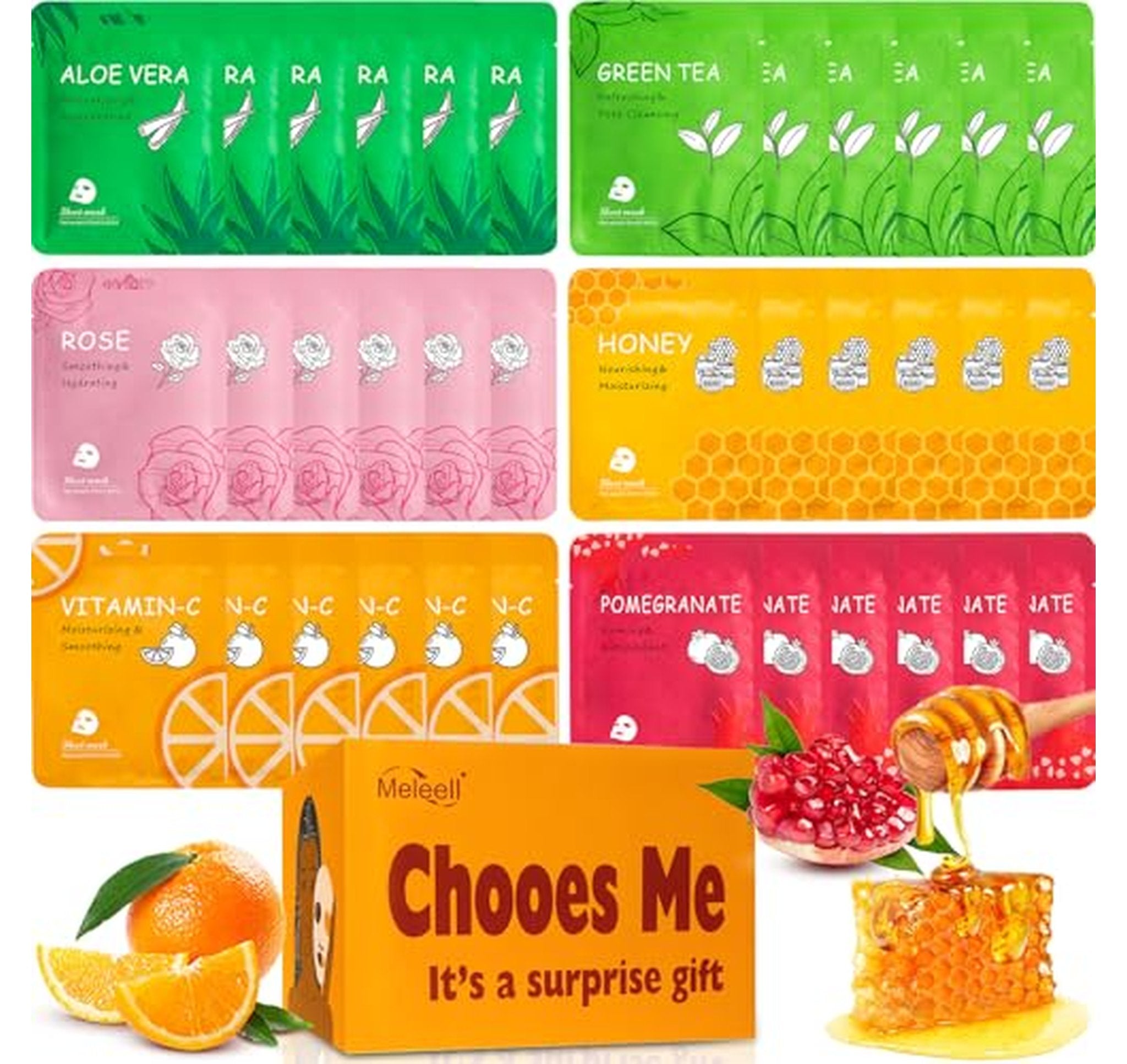 36 Pack Hydrating Sheet Face Masks Sensitive Skin