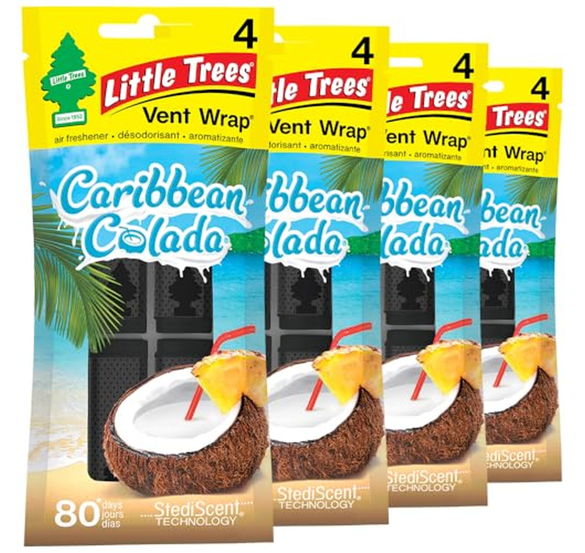 16 Pack LITTLE TREES Vent Wrap Car Air Fresheners