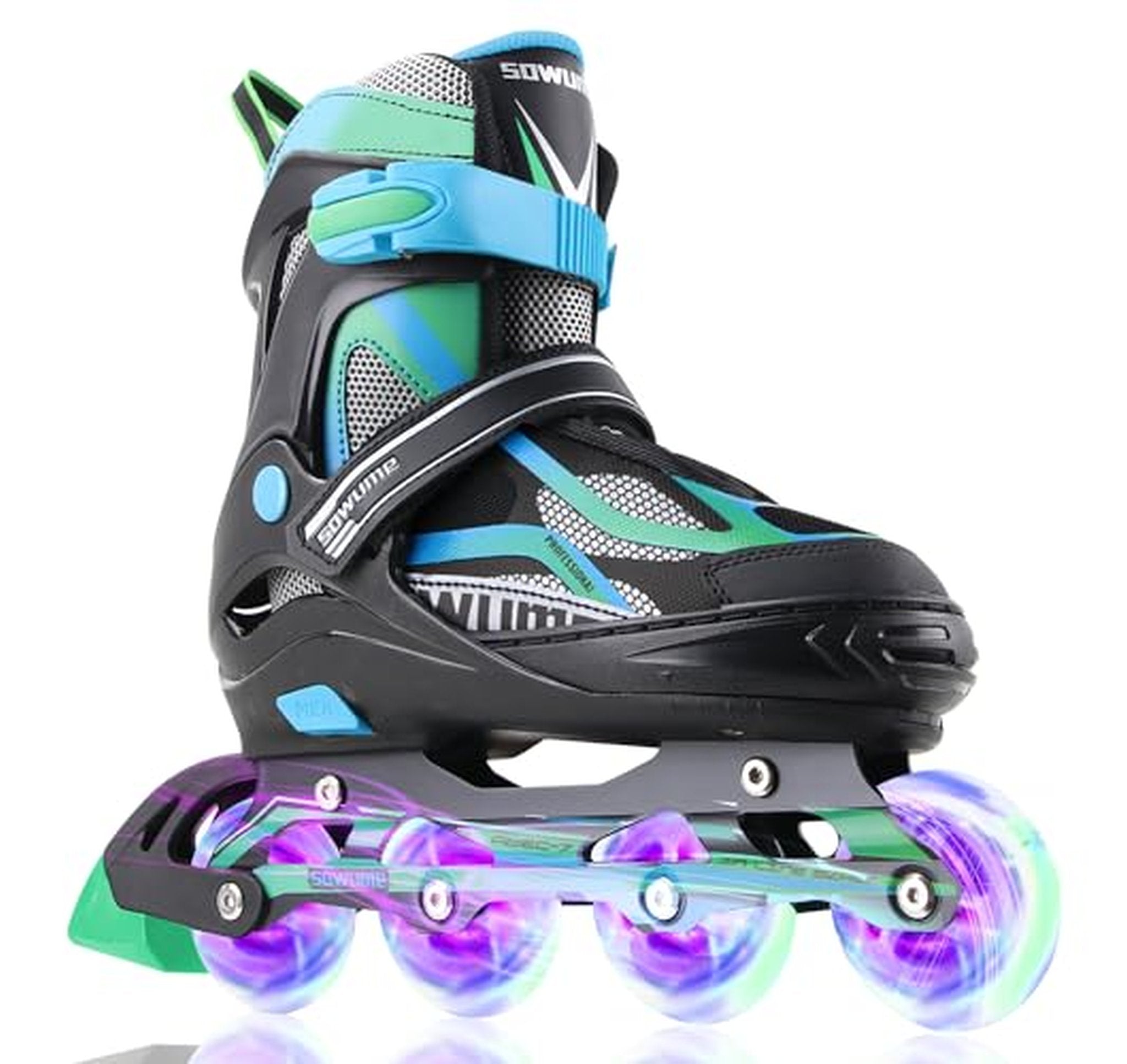 Adjustable Inline Skates with Light Up Wheels