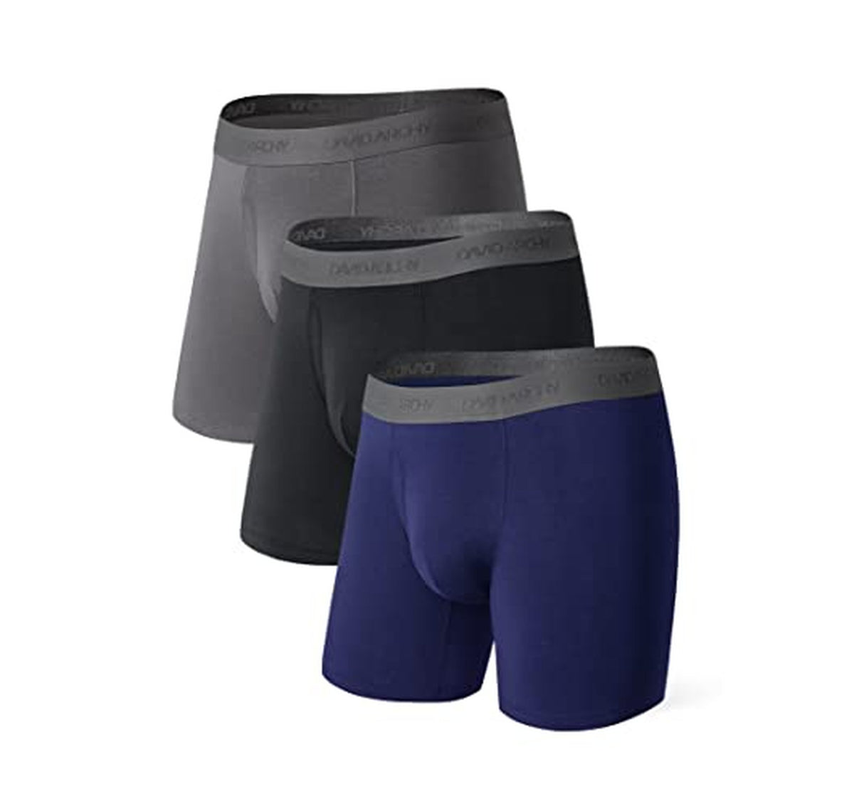 4 Pack DAVID ARCHY Bamboo Cooling Boxer Briefs