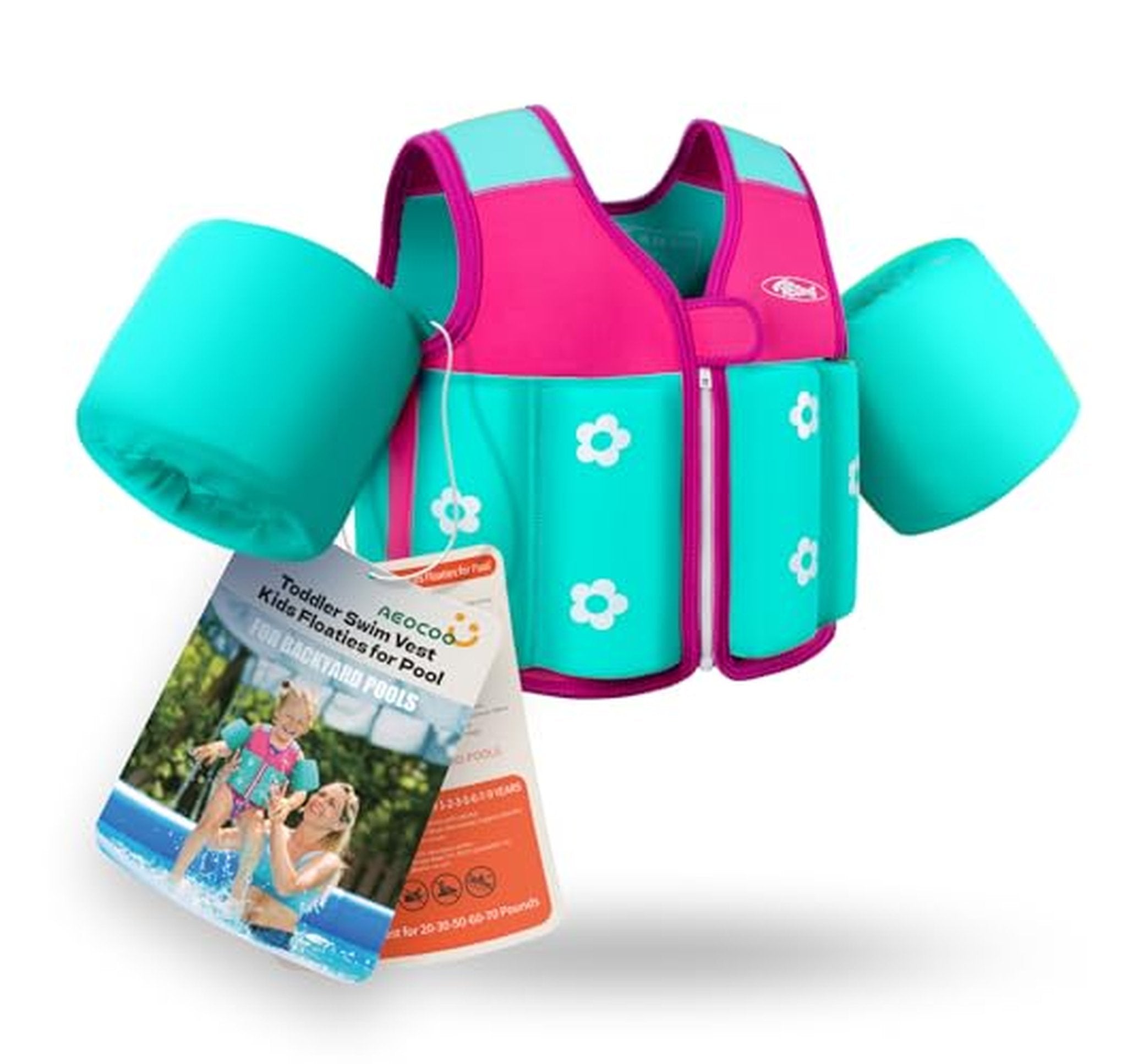 Toddler Swim Vest Float Jacket with Arm Wings