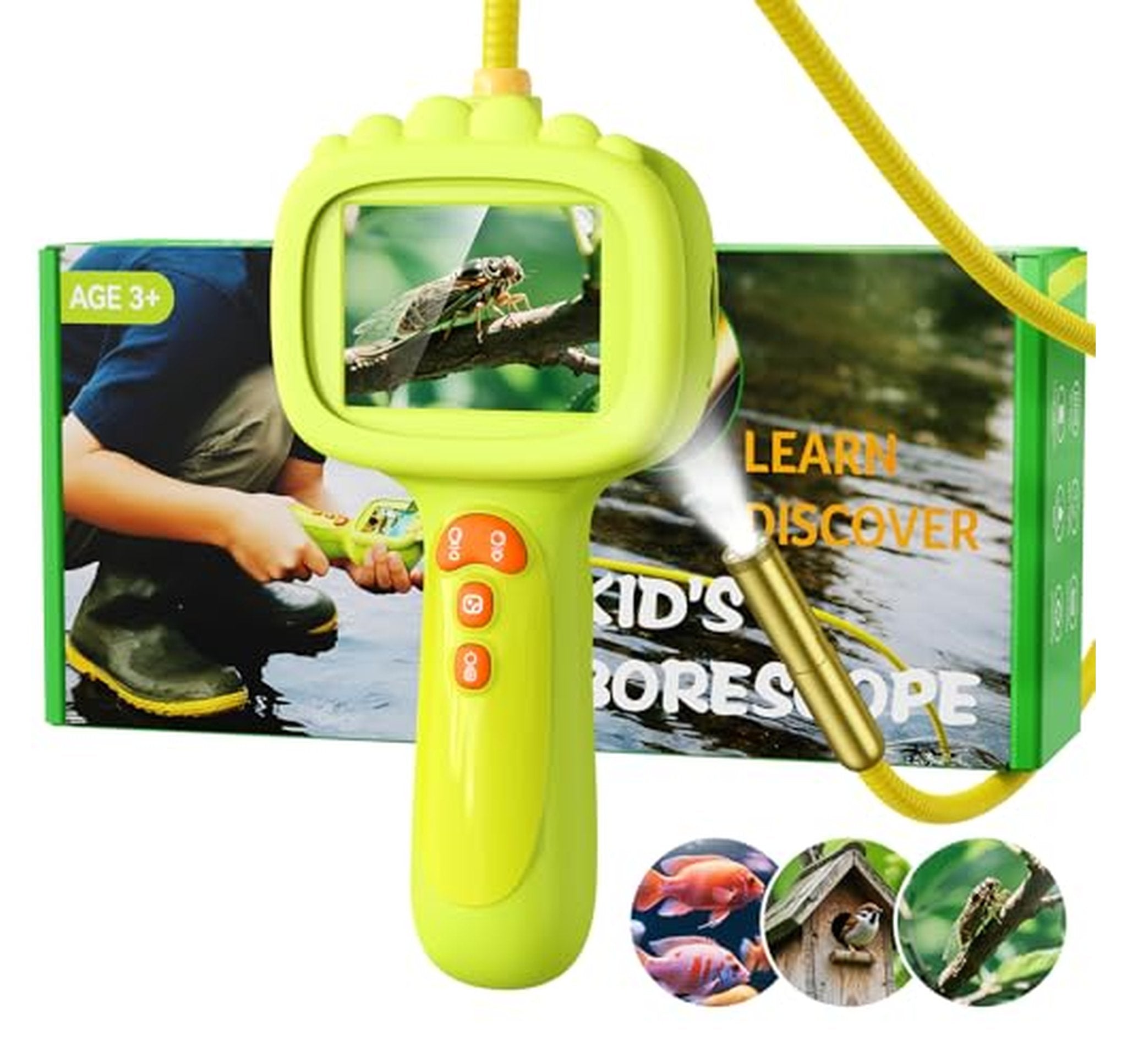 Kids STEM Borescope Inspection Camera with Screen