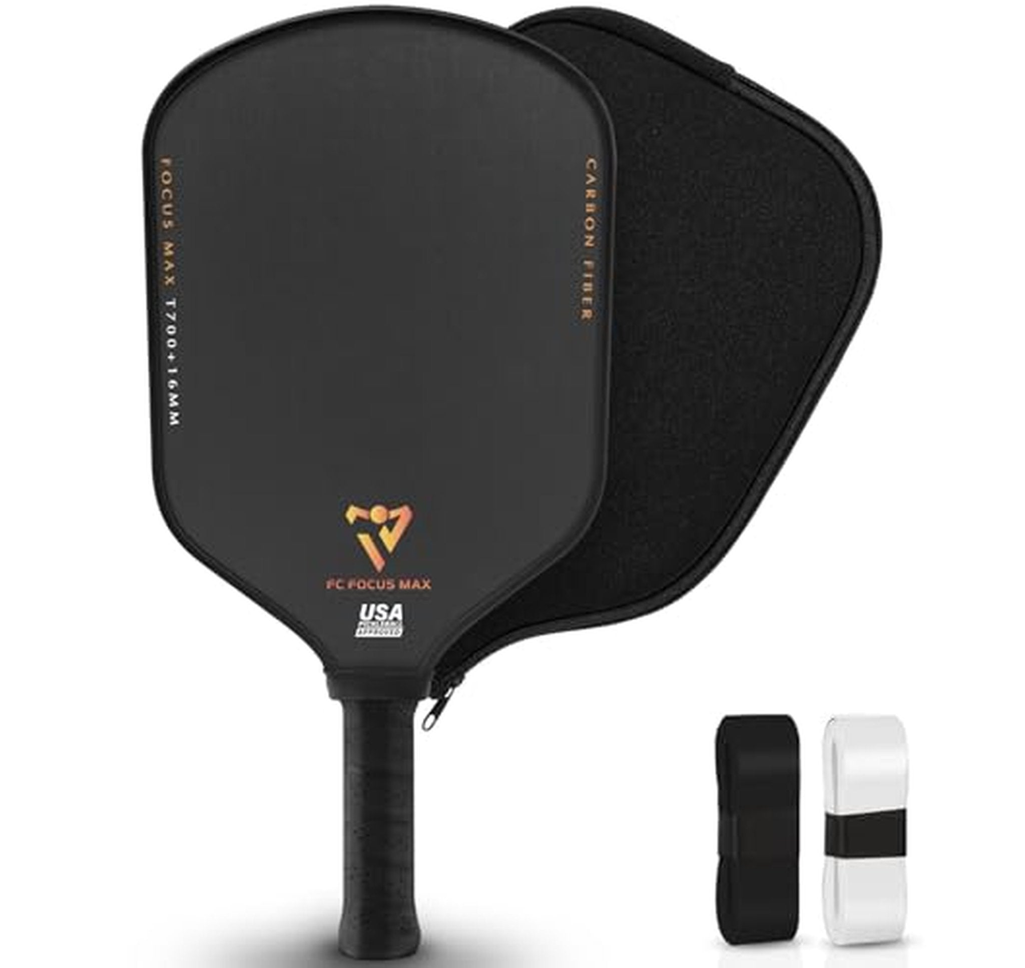 Carbon Fiber 16mm Pickleball Paddle Set