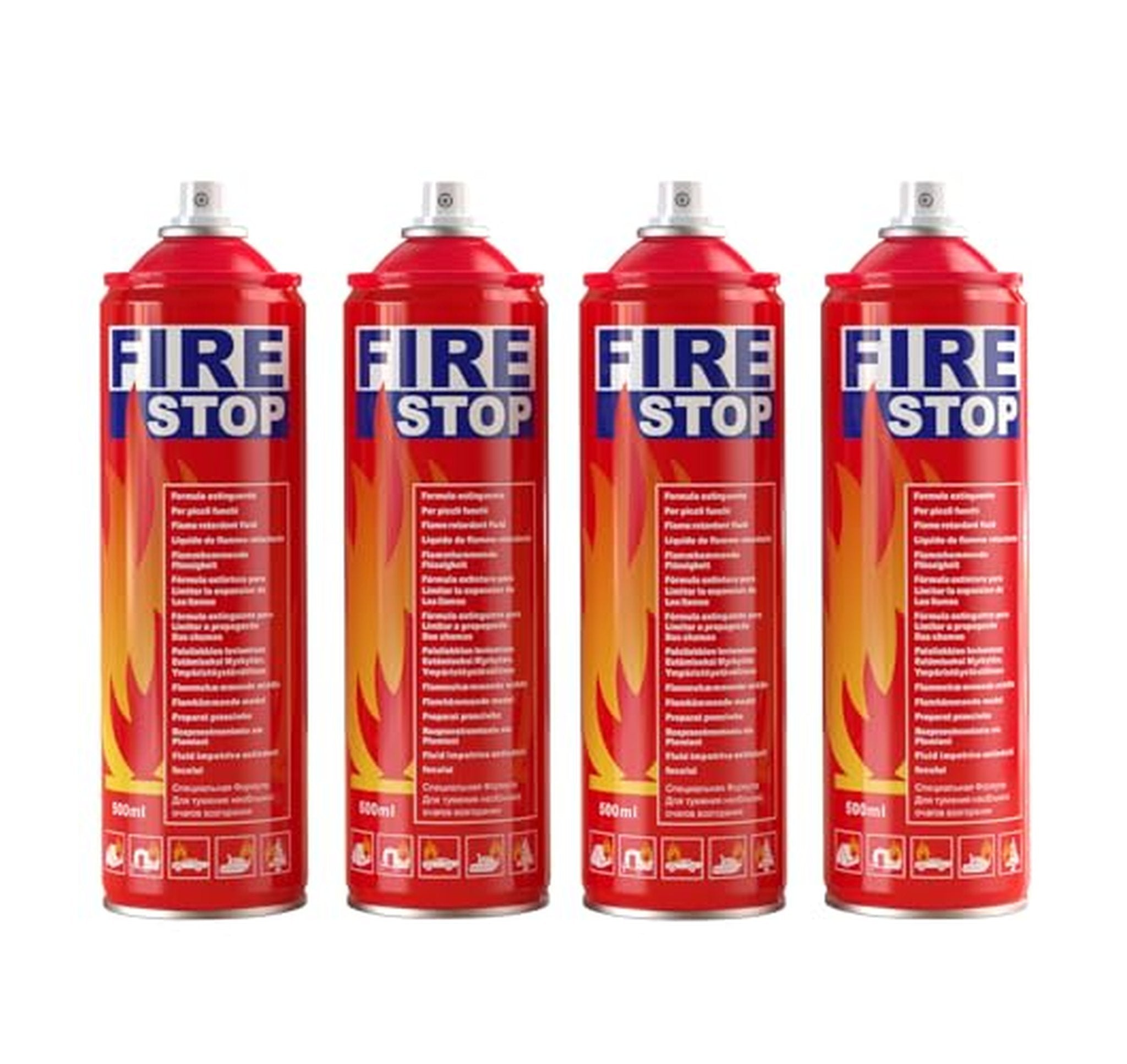 4 Pack Multi-Purpose Home and Car Fire Extinguishers