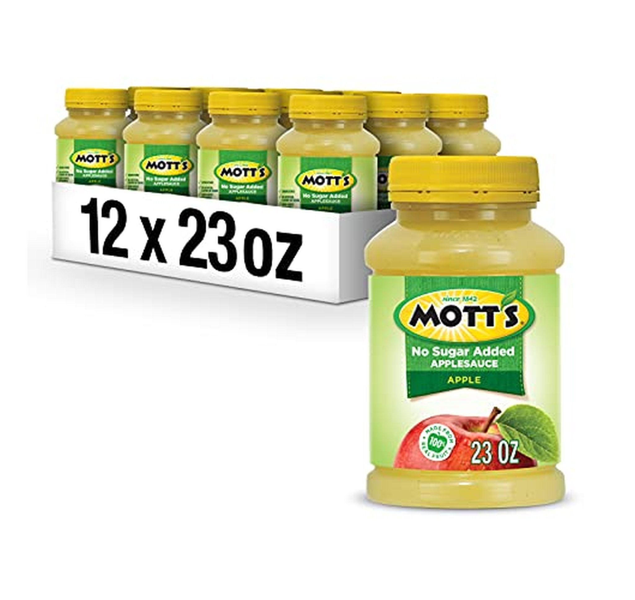 12 Pack Mott's No Sugar Added Applesauce Jars