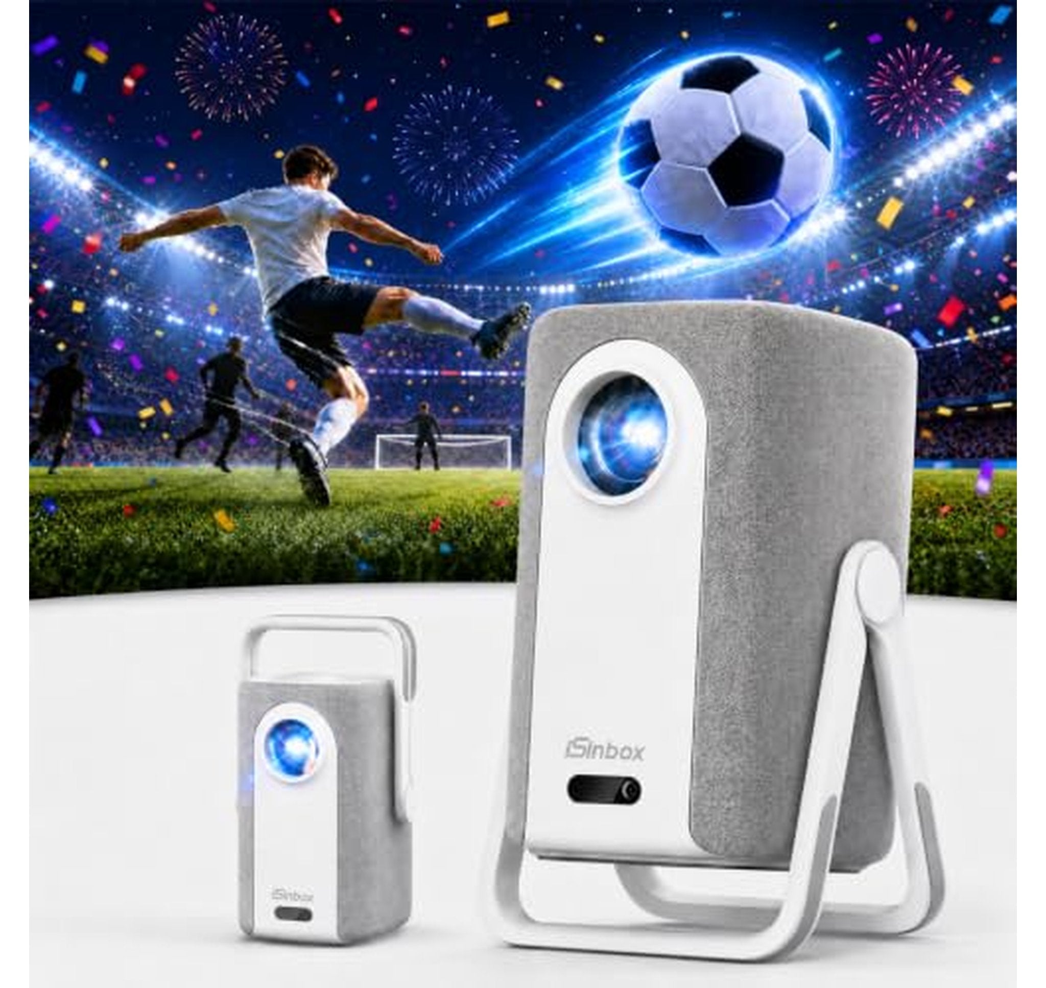 4K Short Throw Outdoor Projector with WiFi Bluetooth