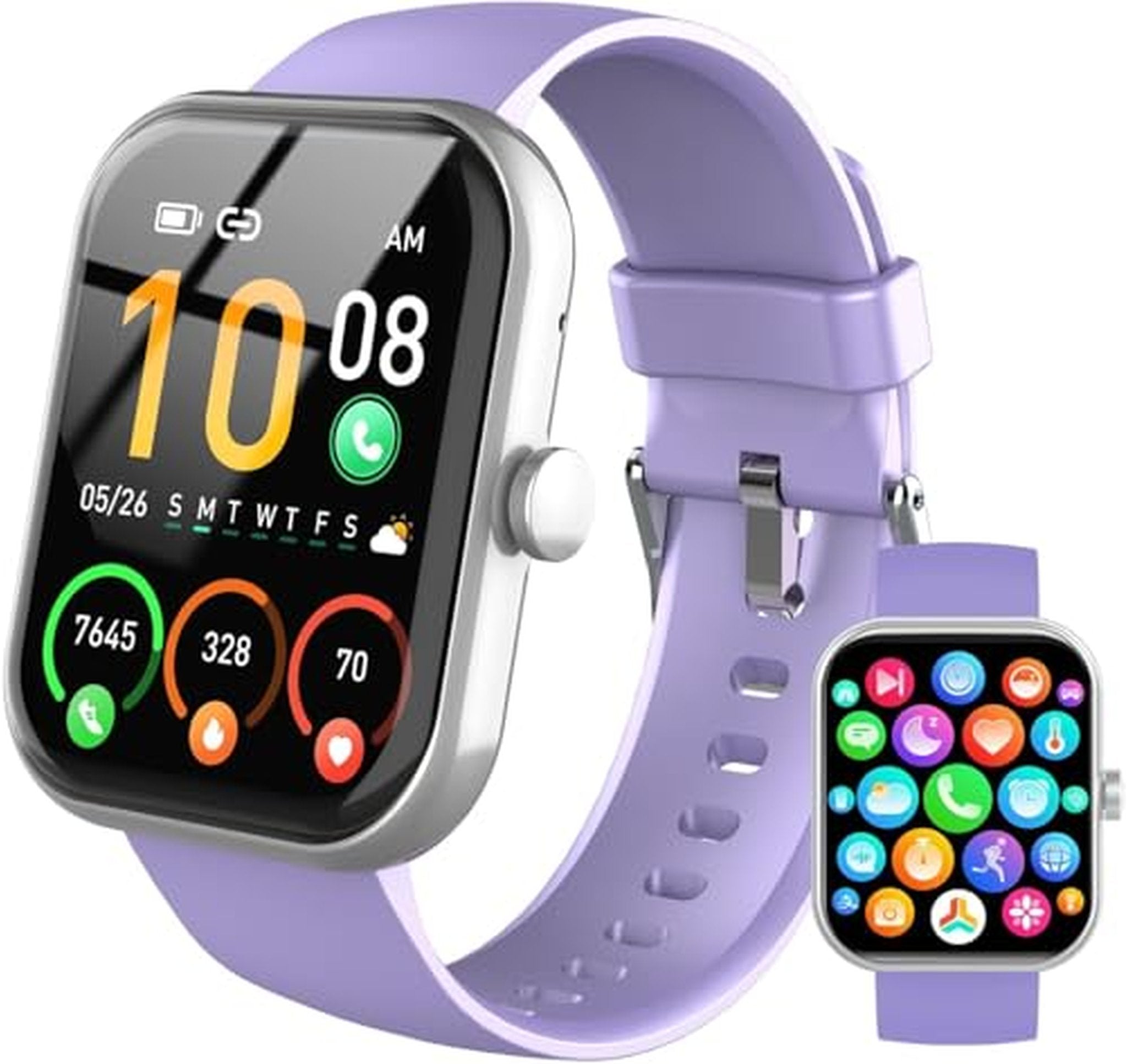 Bluetooth Calling Fitness Smartwatch with Heart Rate Monitor