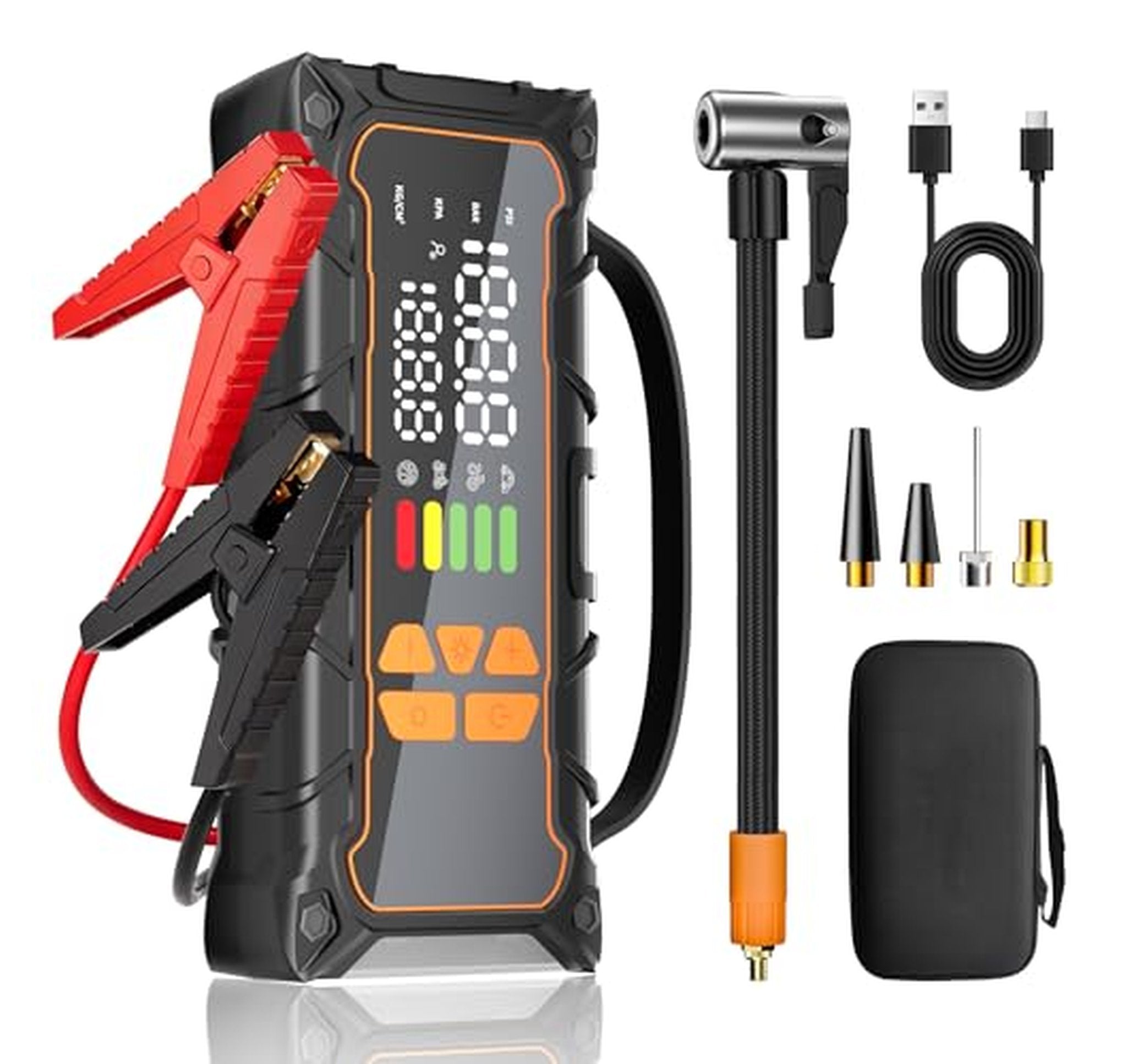 4000A Portable Car Jump Starter with Air Compressor