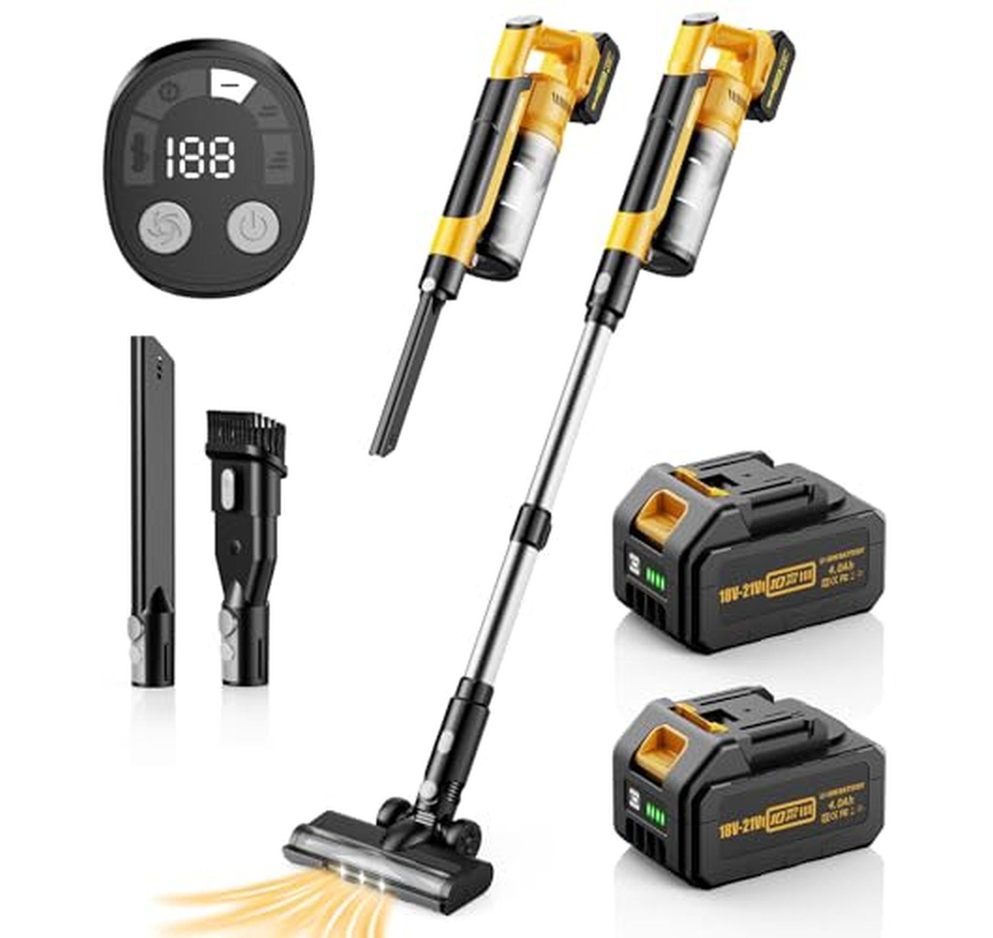 Cordless Stick Vacuum Cleaner with Extra Battery