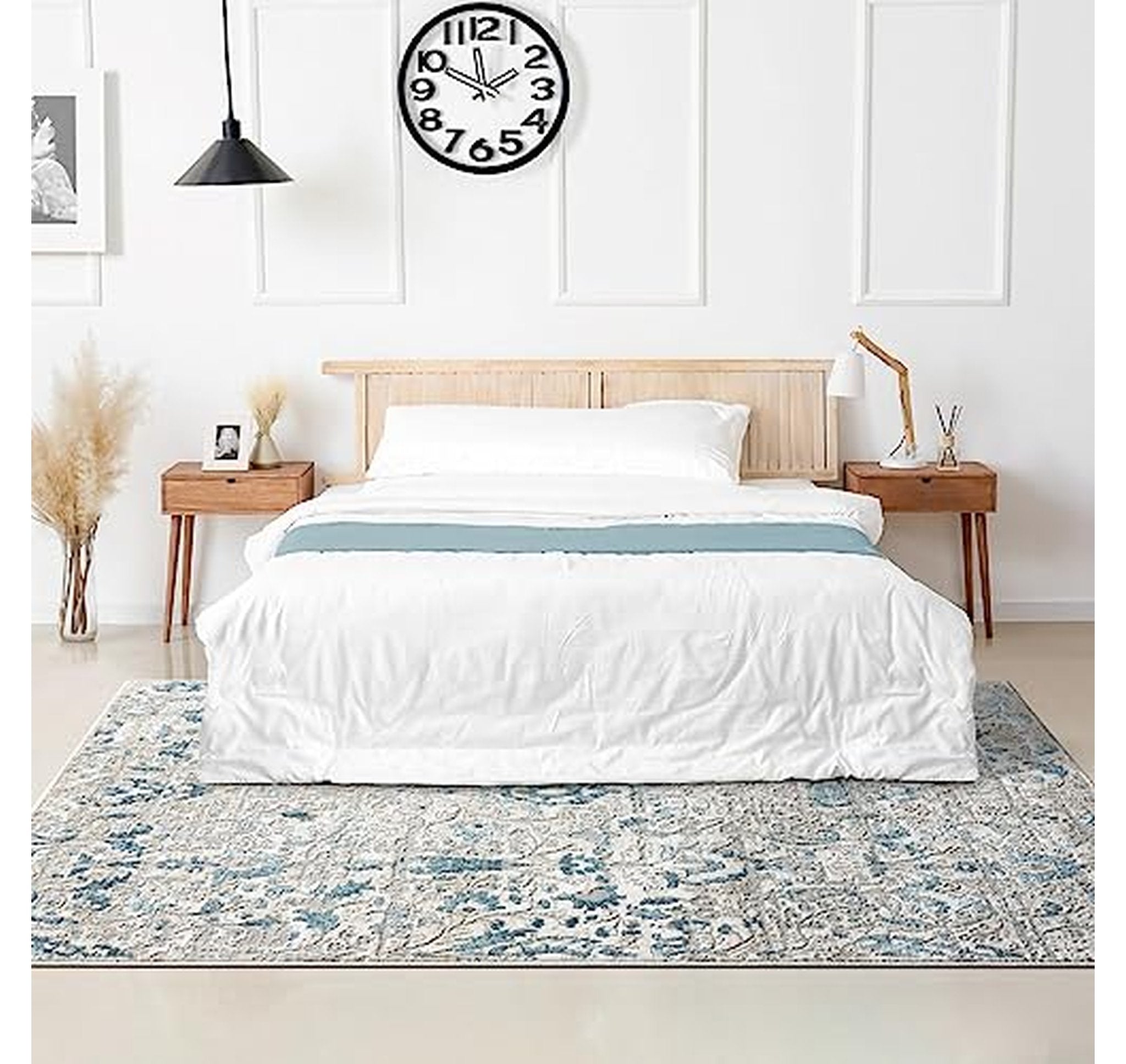 Vintage Floral Area Rug 4x5