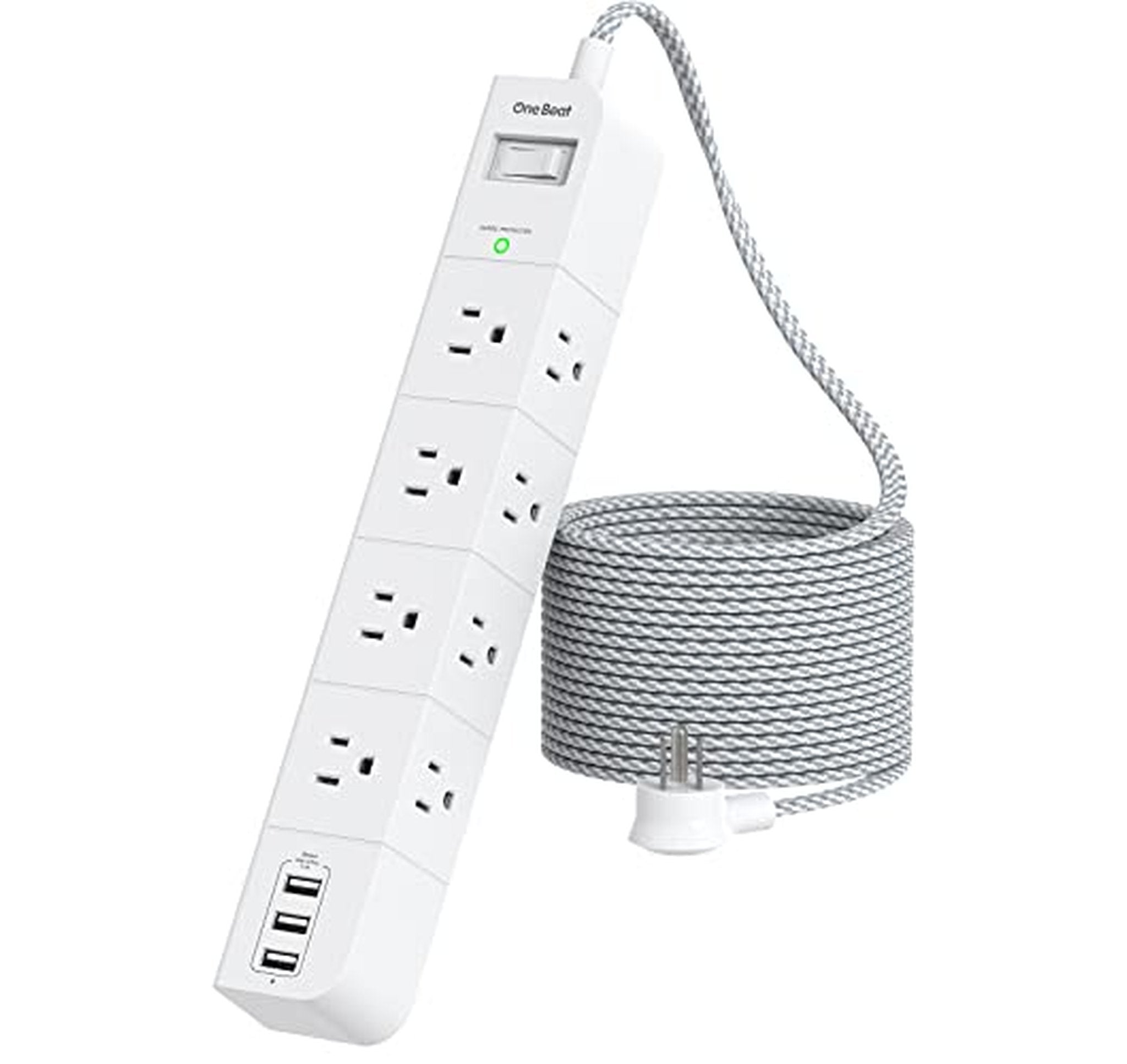 10 ft Surge Protector Power Strip with USB