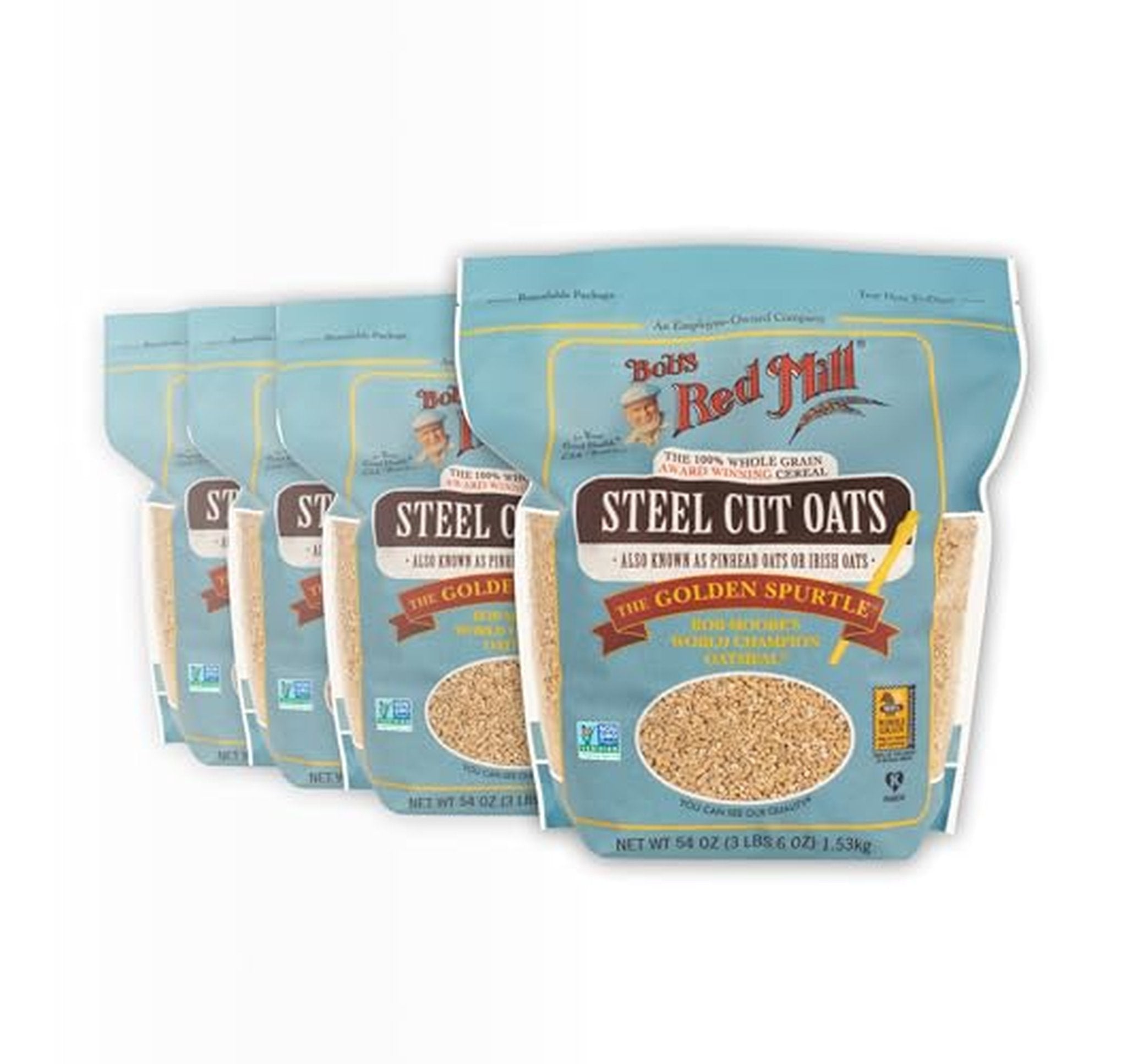 4 Pack Bob's Red Mill Steel Cut Oats 54oz (OK)