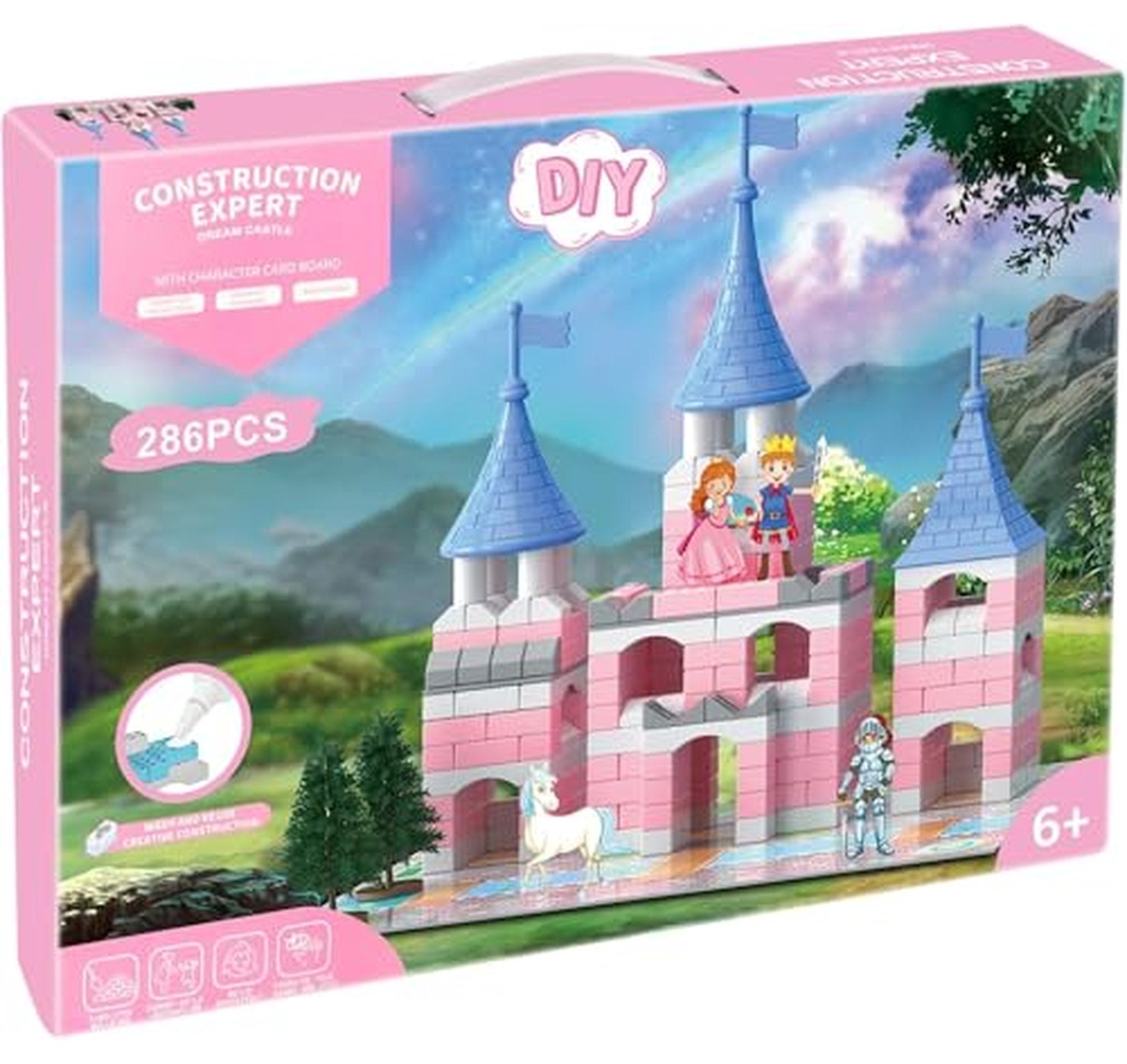 286 Piece Princess Castle Building Block Set