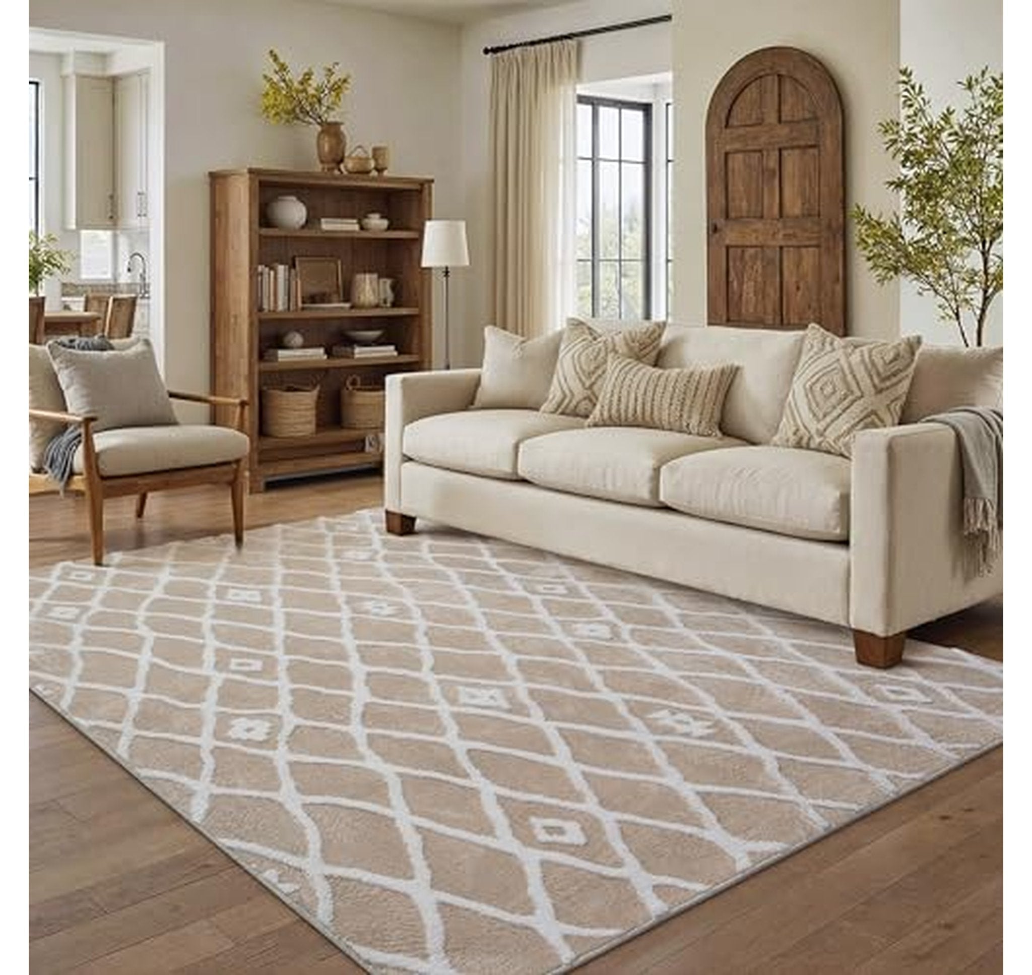 5x7 Non Slip Washable Shag Area Rug