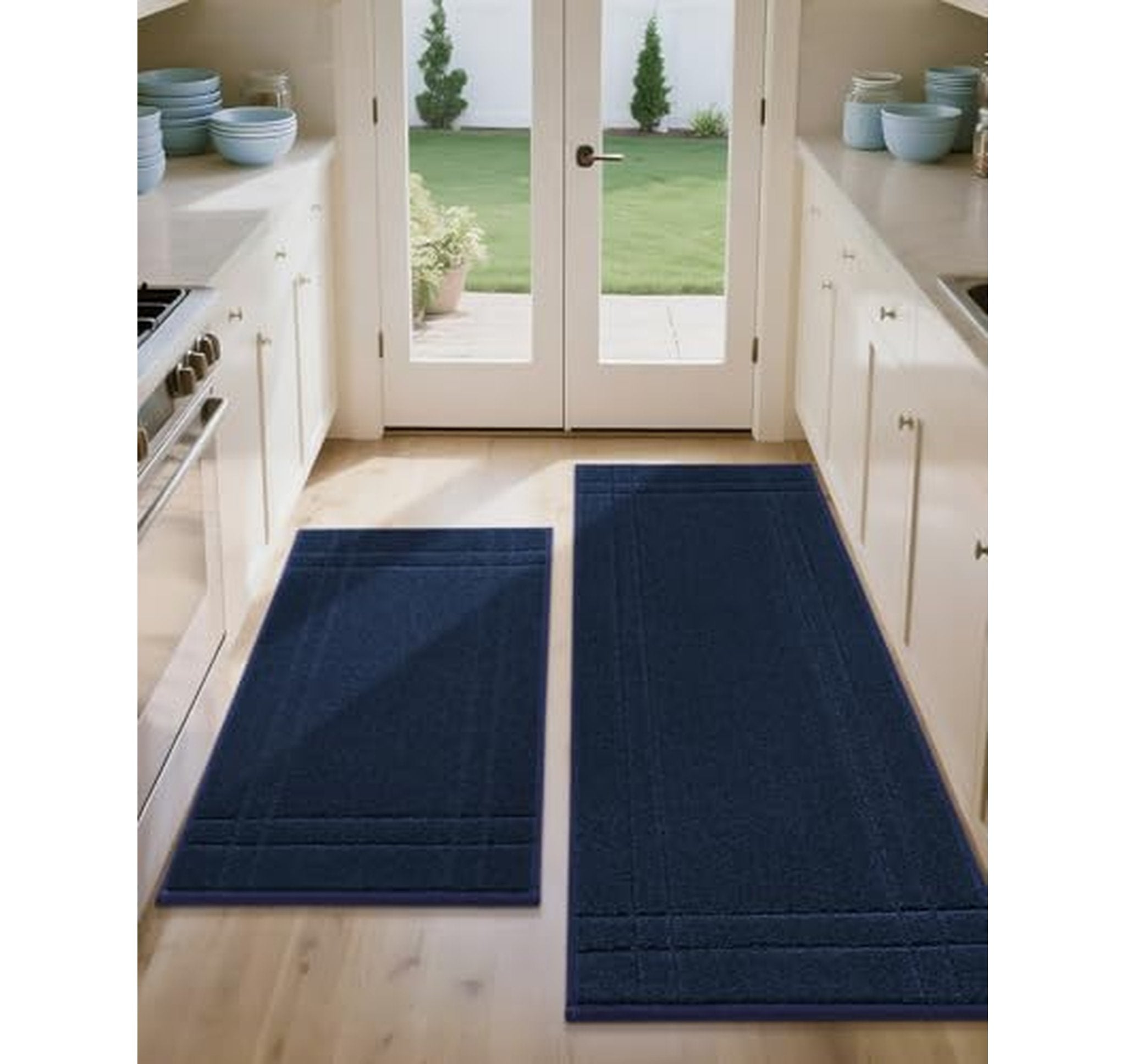 2 Pack Non Slip Washable Kitchen Floor Mats