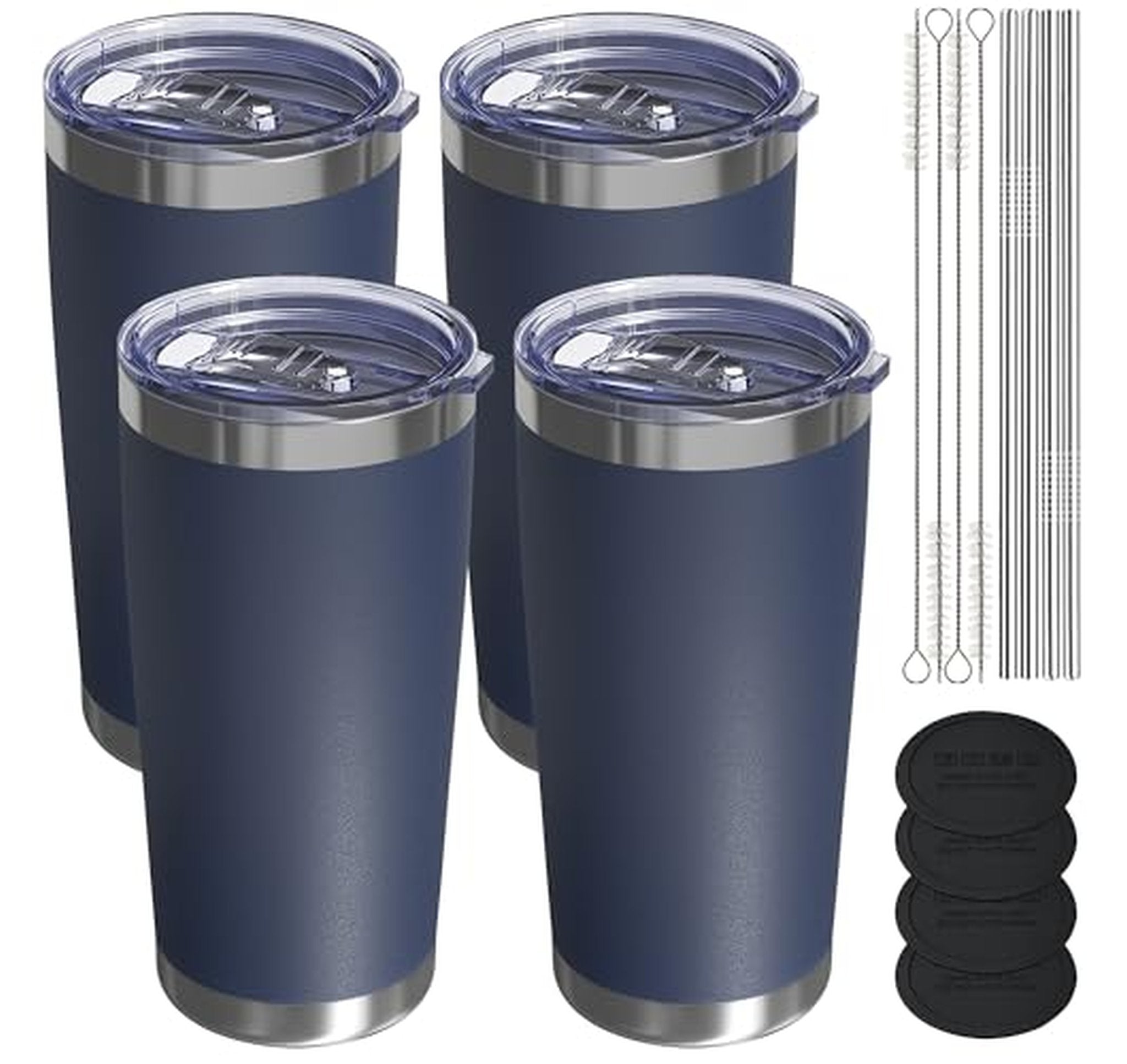 4 Pack 20oz Insulated Stainless Steel Travel Tumblers