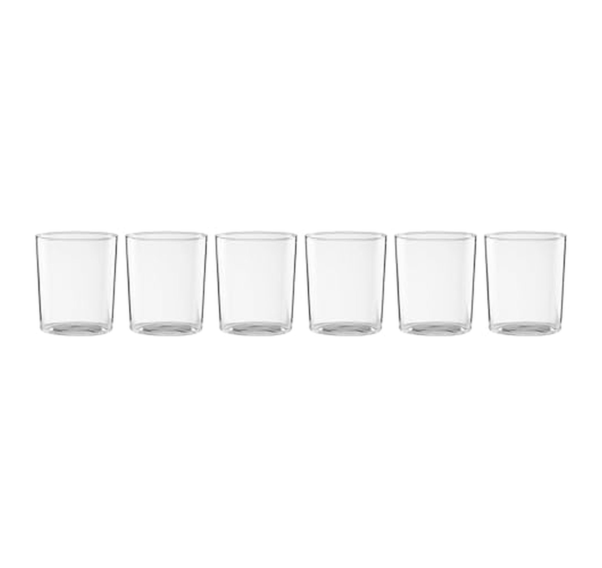 6 Pack Oneida Stackable Tall Drinking Glasses
